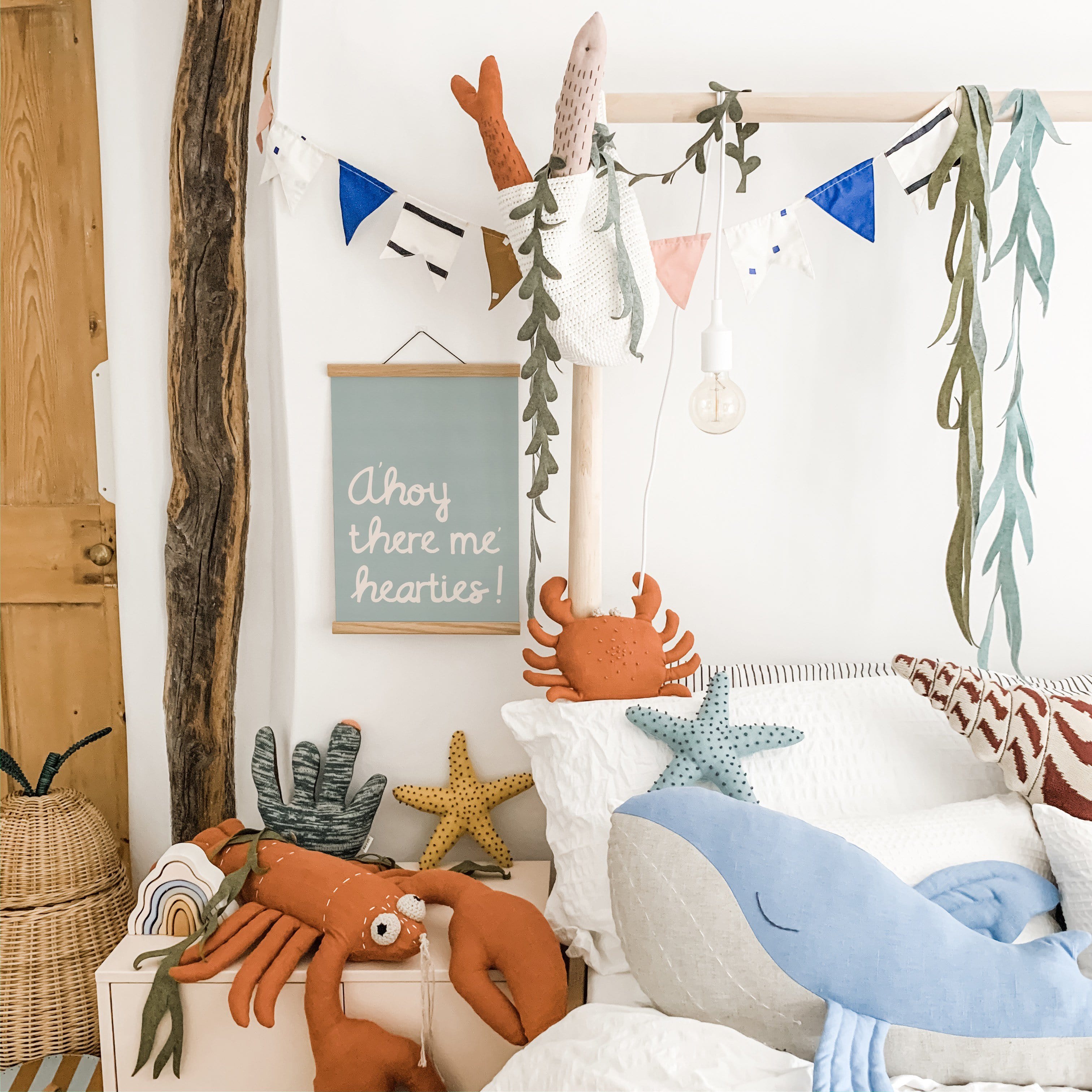 Ahoy There Me' Hearties | Unframed