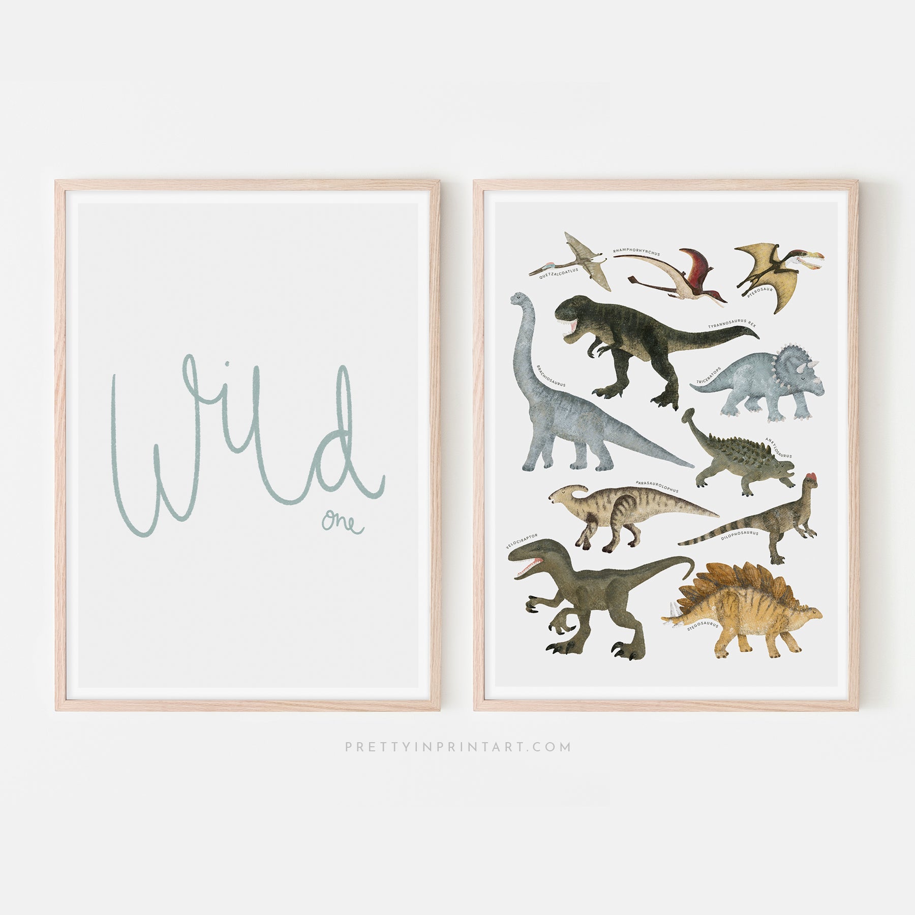 Wild One - Light Blue | Framed Print