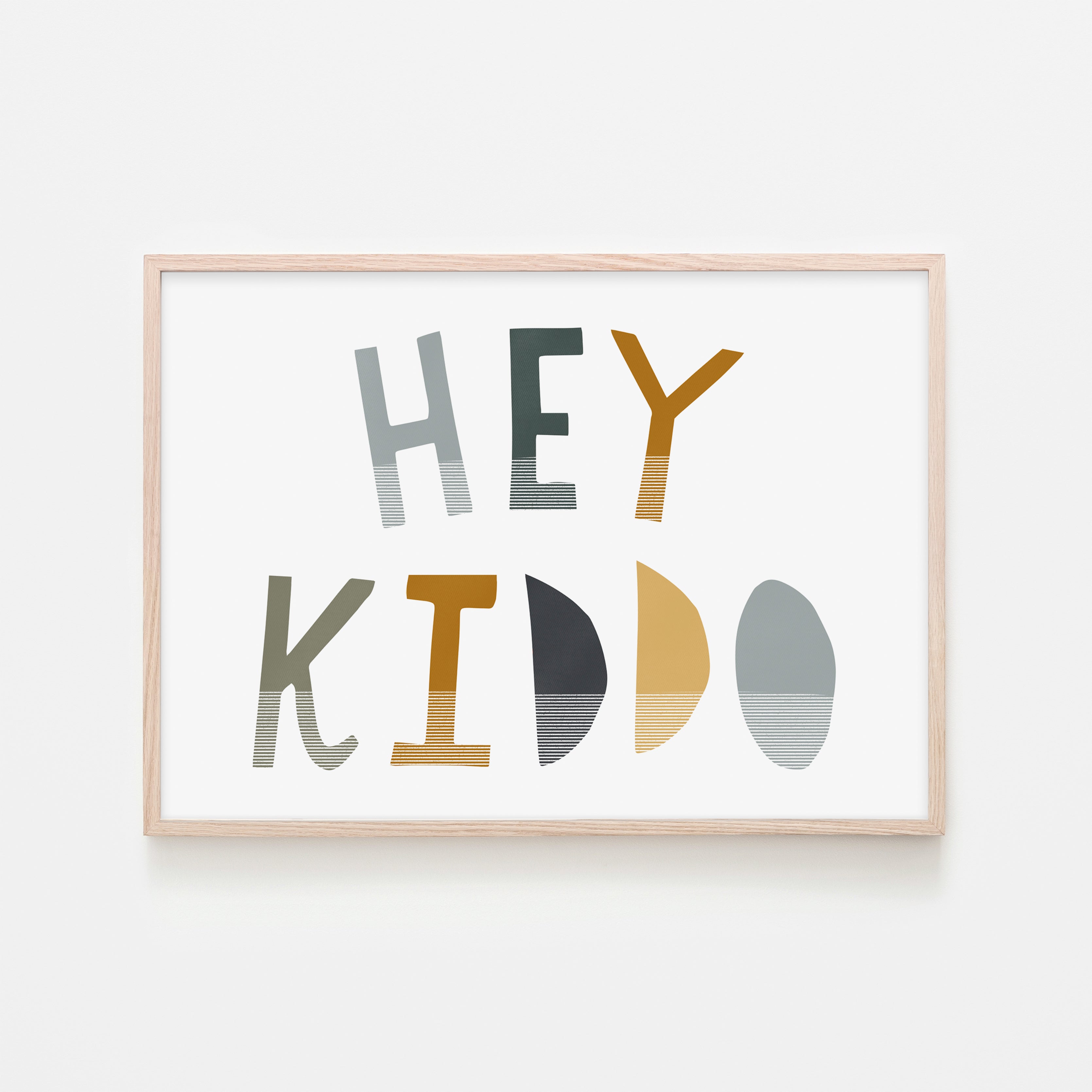 Hey Kiddo - Jungle (Landscape) | Framed Print