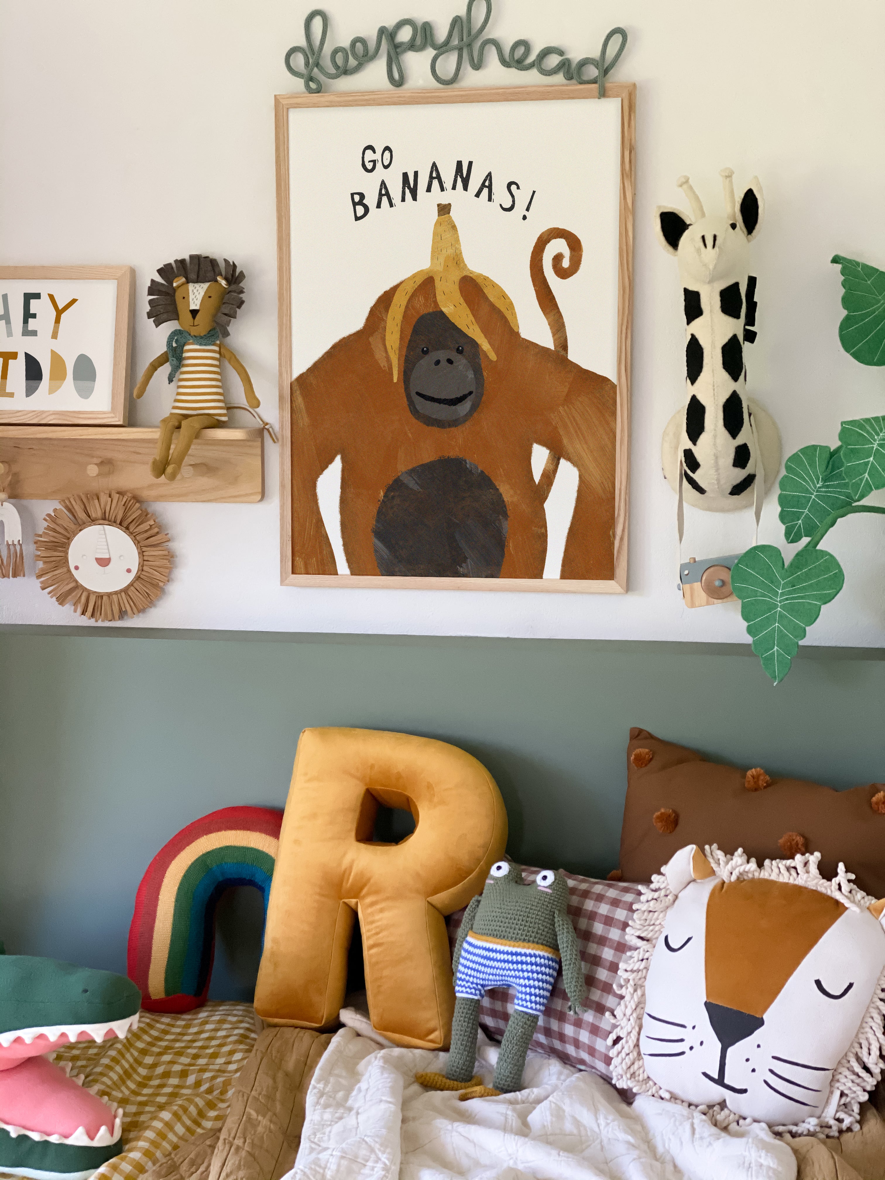 Hey Kiddo - Jungle (Landscape) | Framed Print