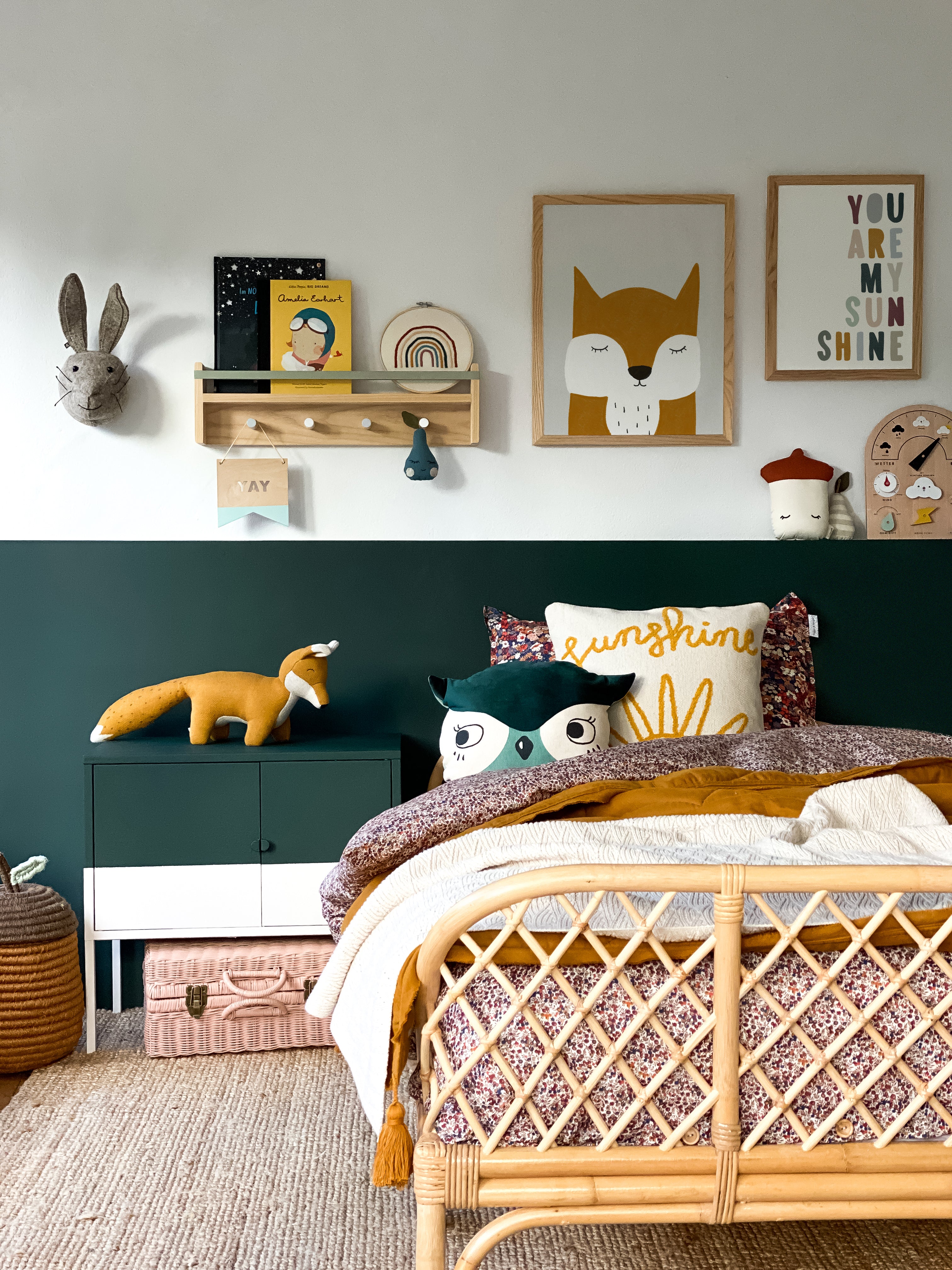 Sleepy Fox - Orange | Unframed