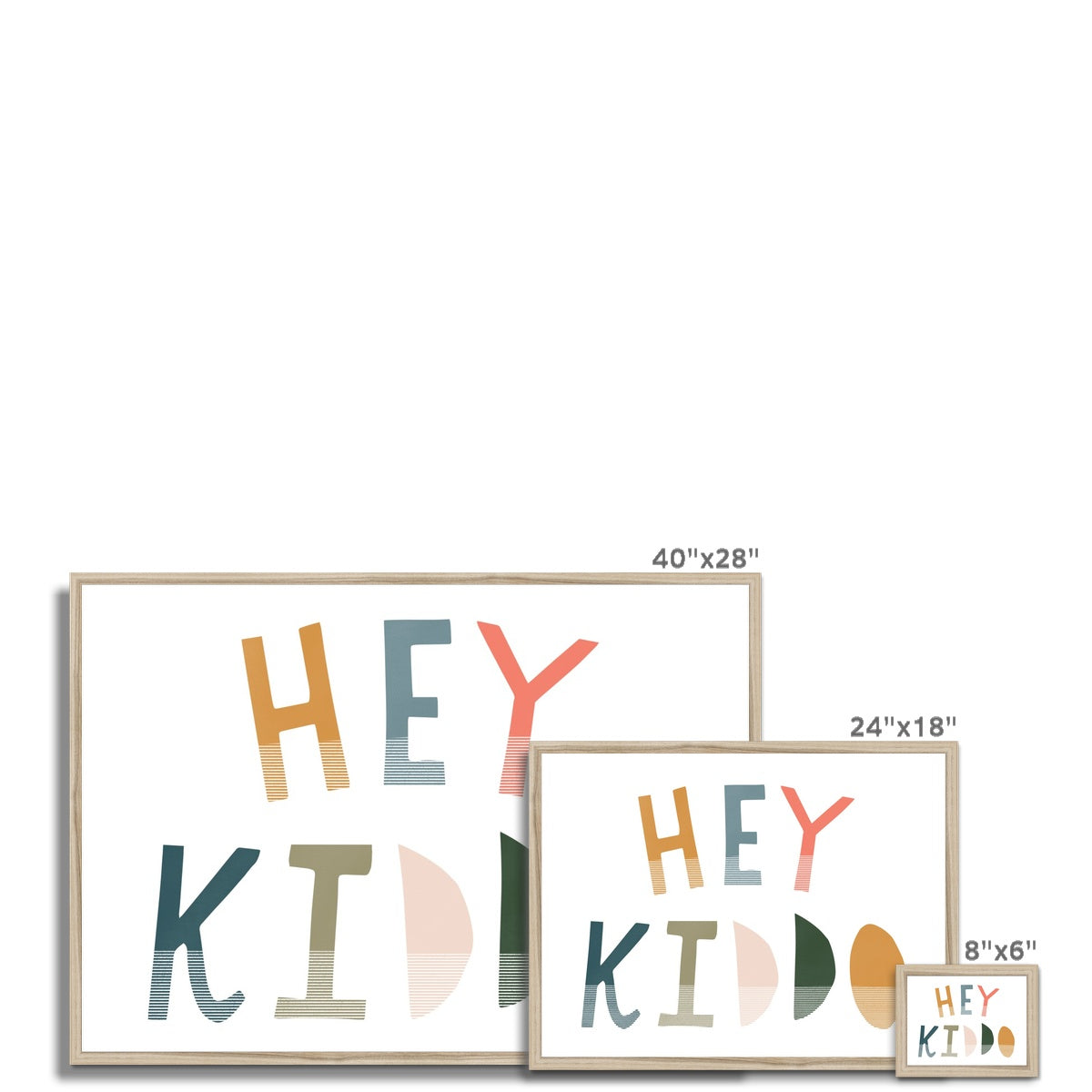 Hey Kiddo - Space (Landscape) | Framed Print
