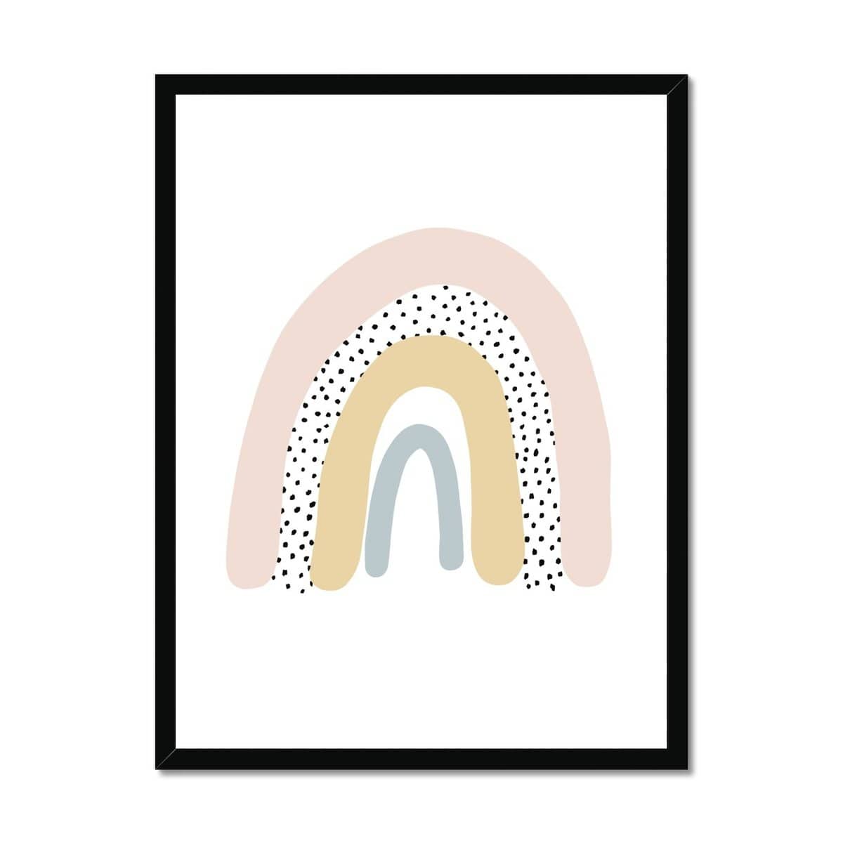 Rainbow Wall Art - Pink | Framed Print