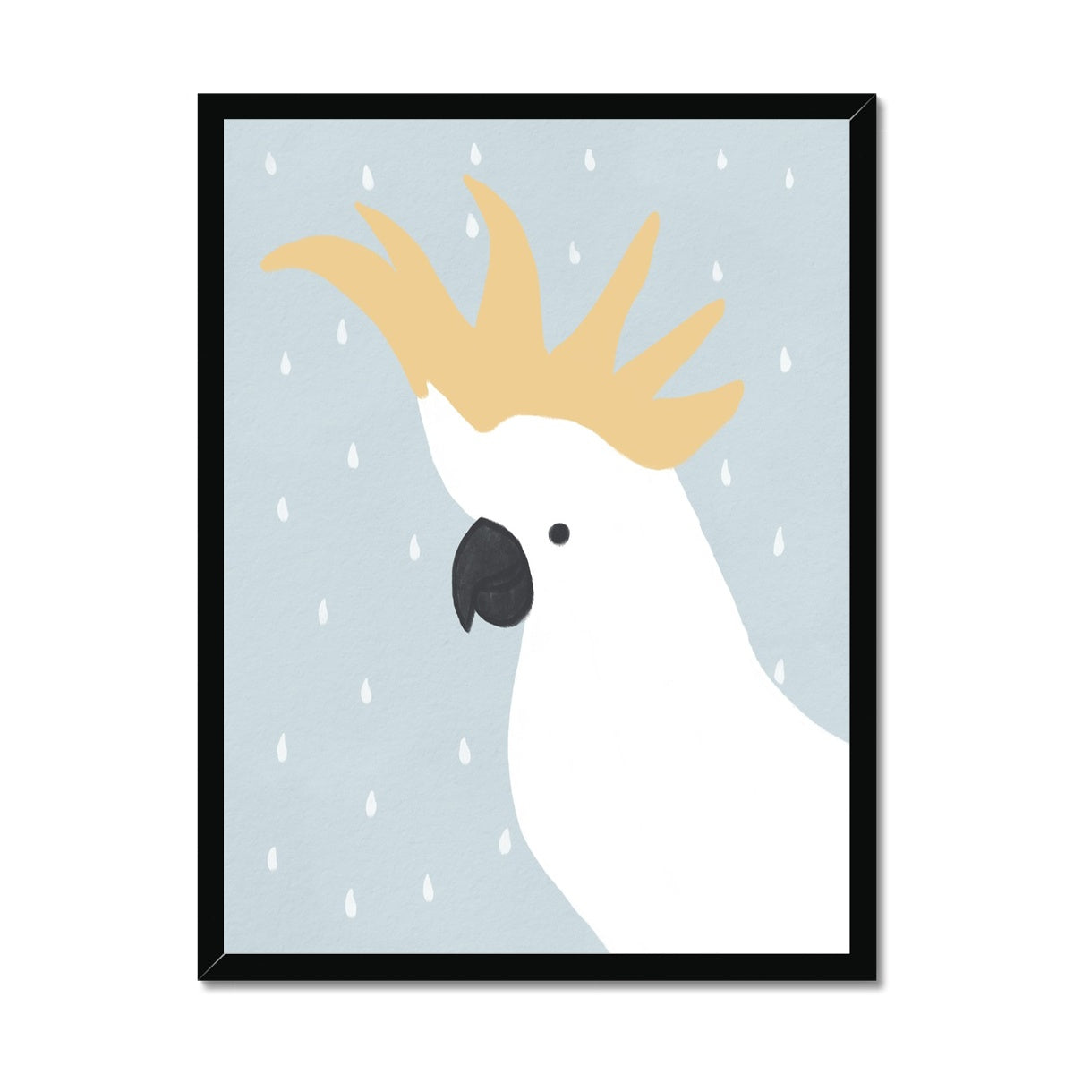 Cockatoo - Blue | Framed Print