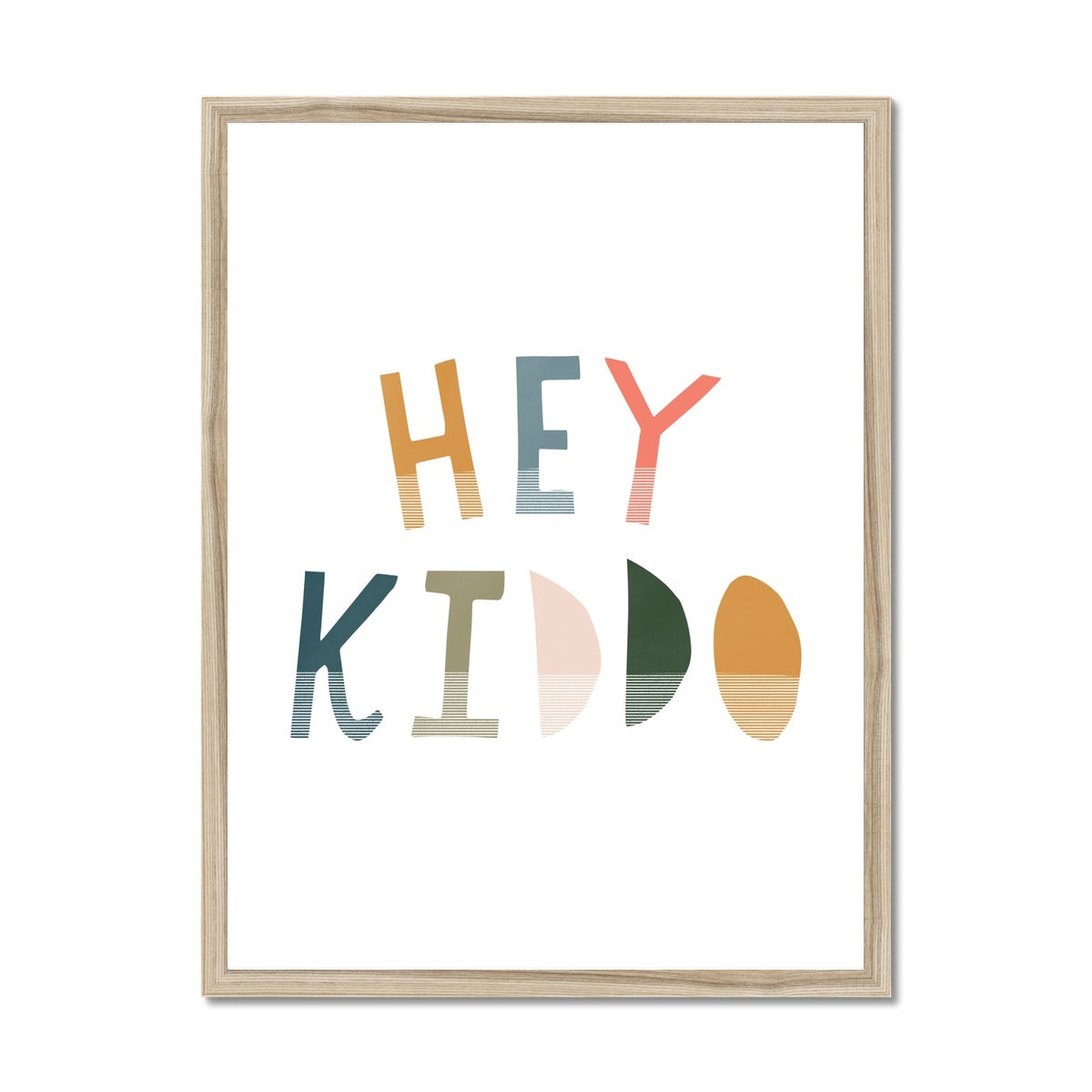 Hey Kiddo - Space | Framed Print