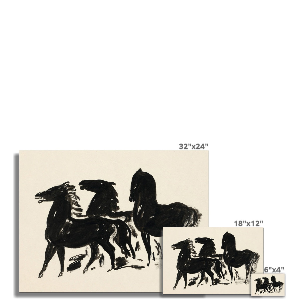 Vintage Horse Art 00635 | Unframed