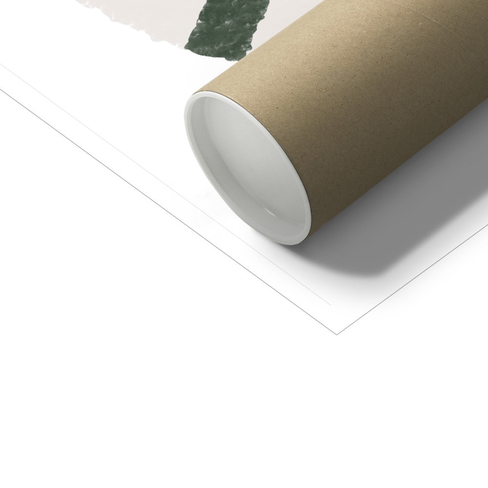 Snake Print - Grey, Green | Unframed