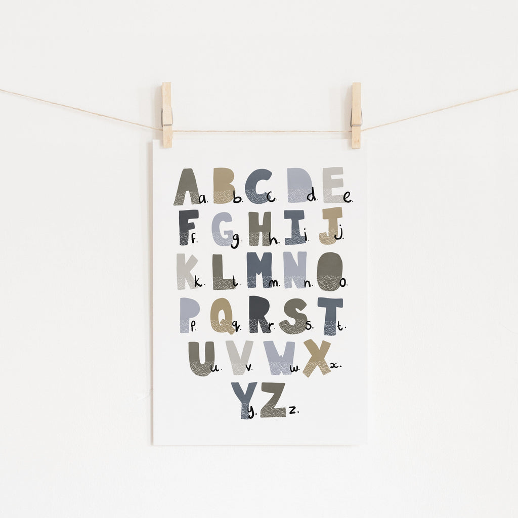 Alphabet Chart Childrens Wall Art Pretty In Print Pretty in Print