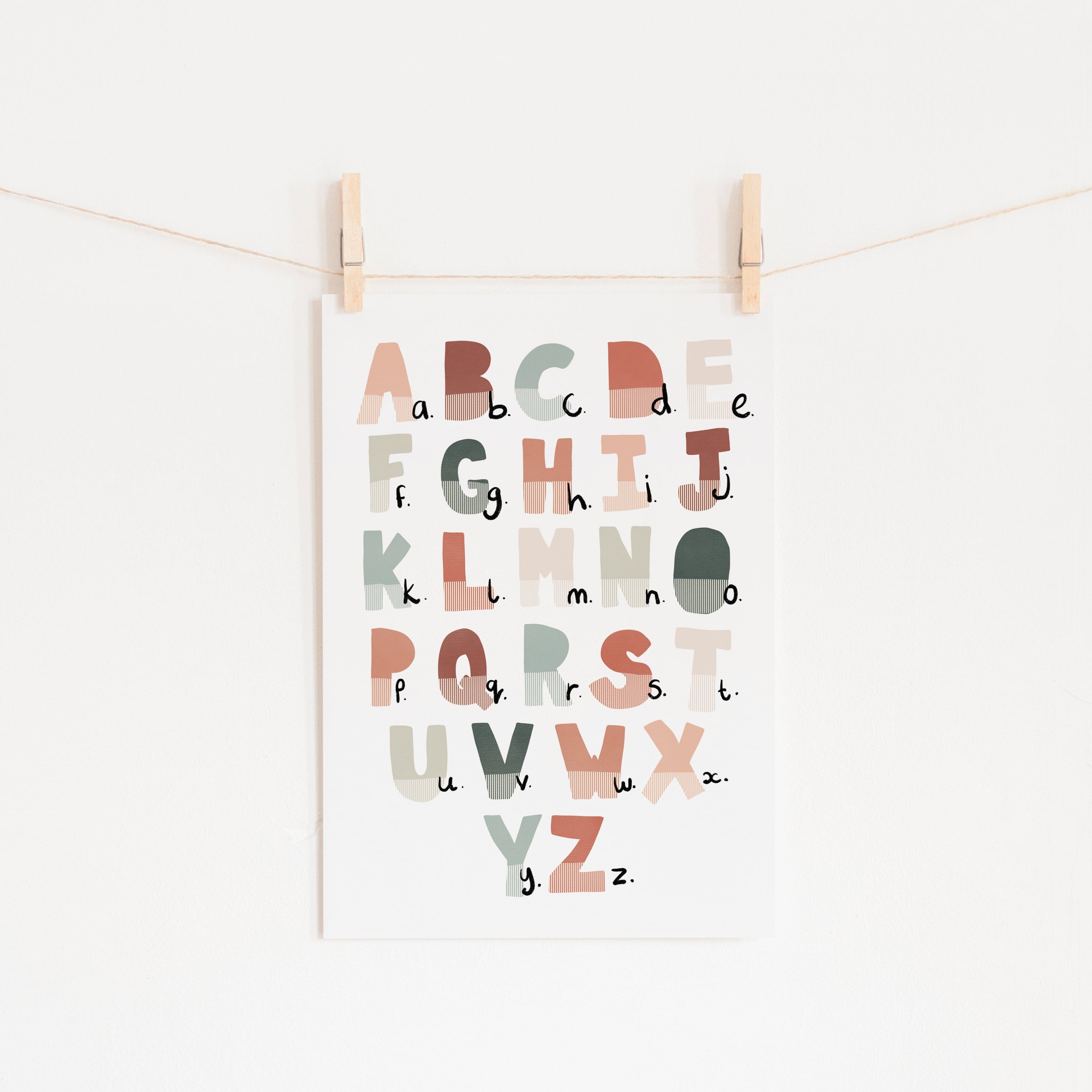 Alphabet Chart - Tutti-Frutti | Unframed