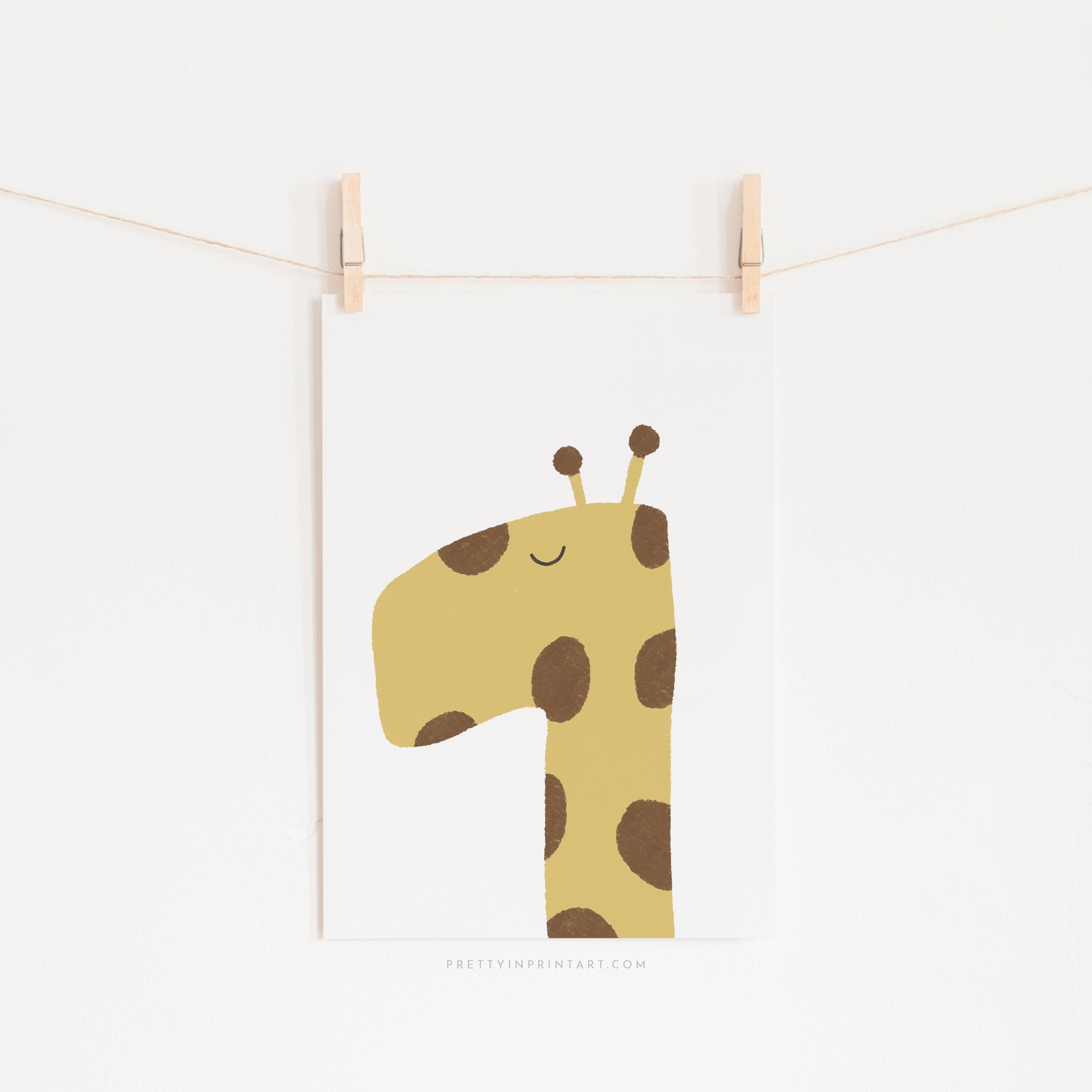 Giraffe Print - Plain | Unframed