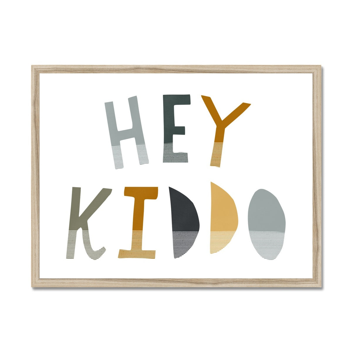 Hey Kiddo - Jungle (Landscape) | Framed Print