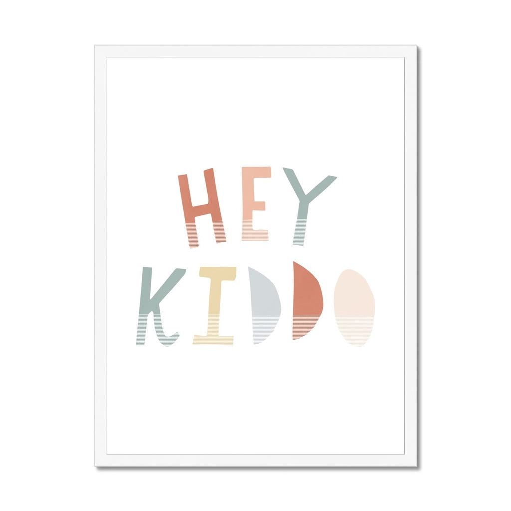Hey Kiddo - Subtle |  Framed Print