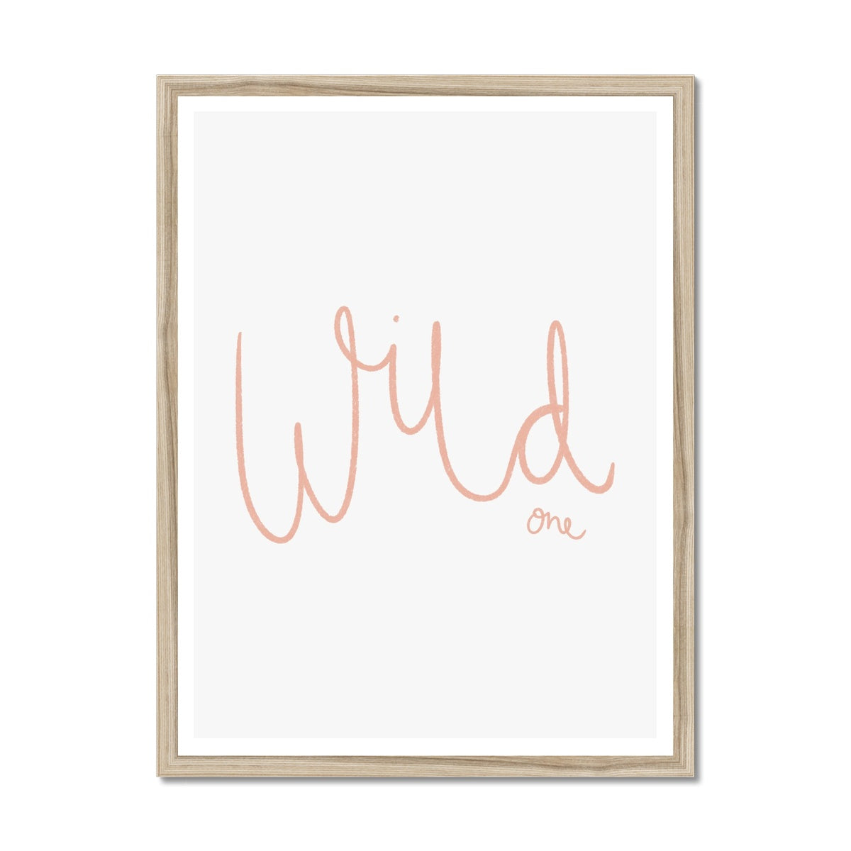 Wild One - Pink | Framed Print