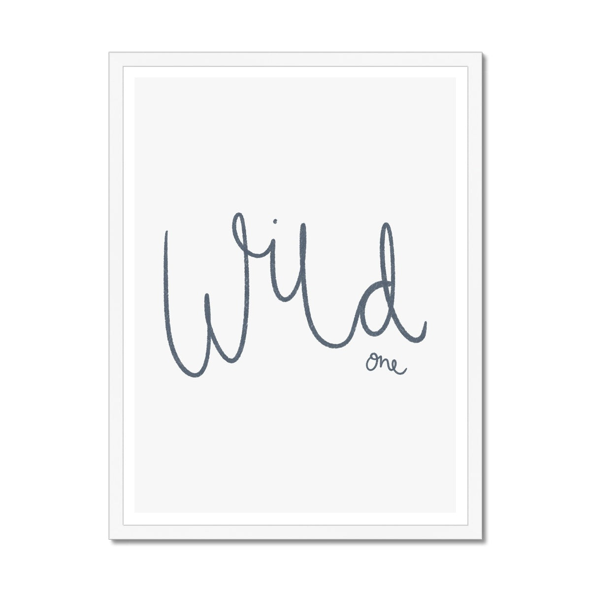 Wild One - Navy | Framed Print