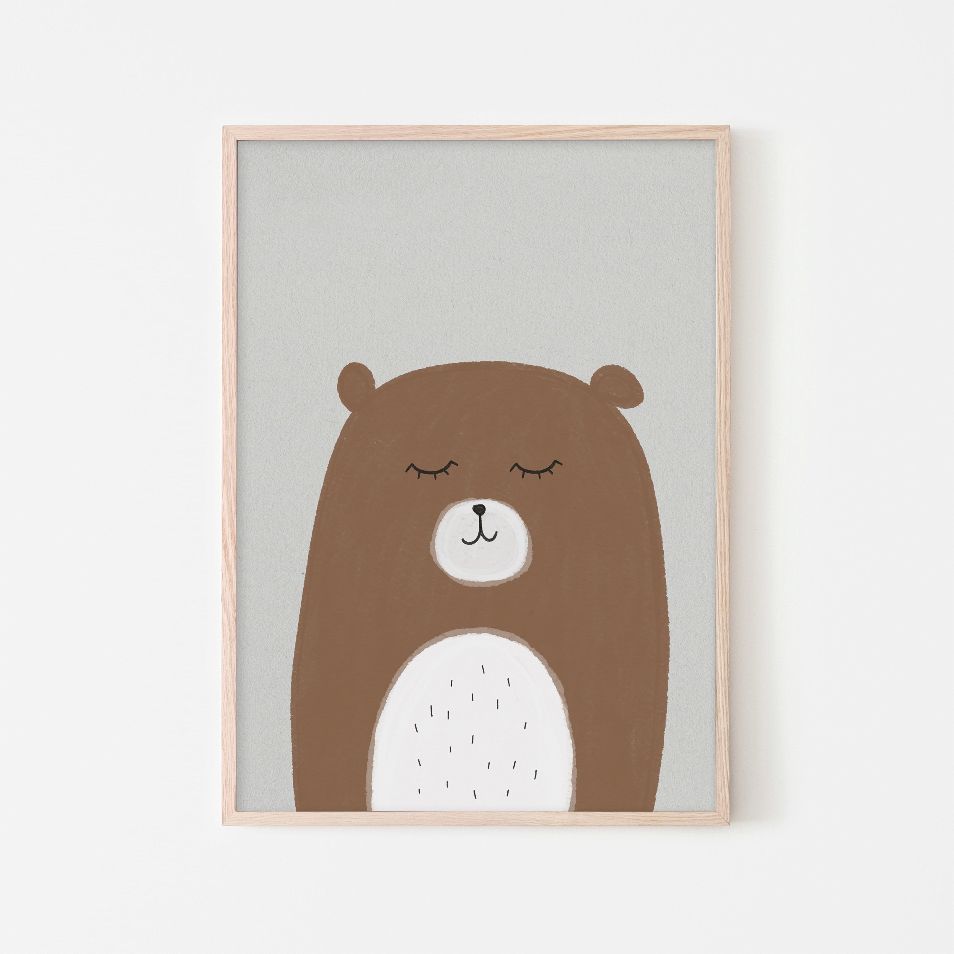 Sleepy Bear |  Framed Print