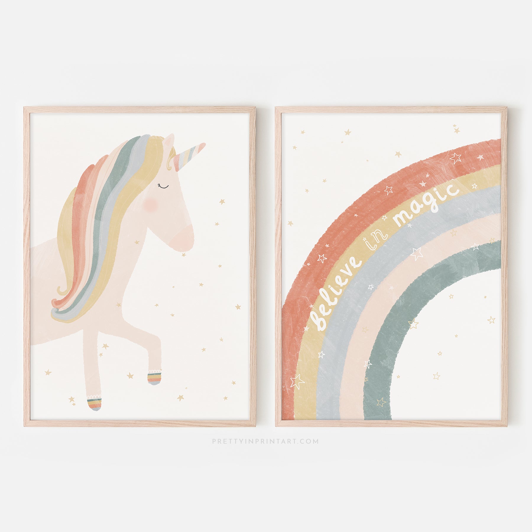 Unicorn Print - Believe in Magic | Framed Print
