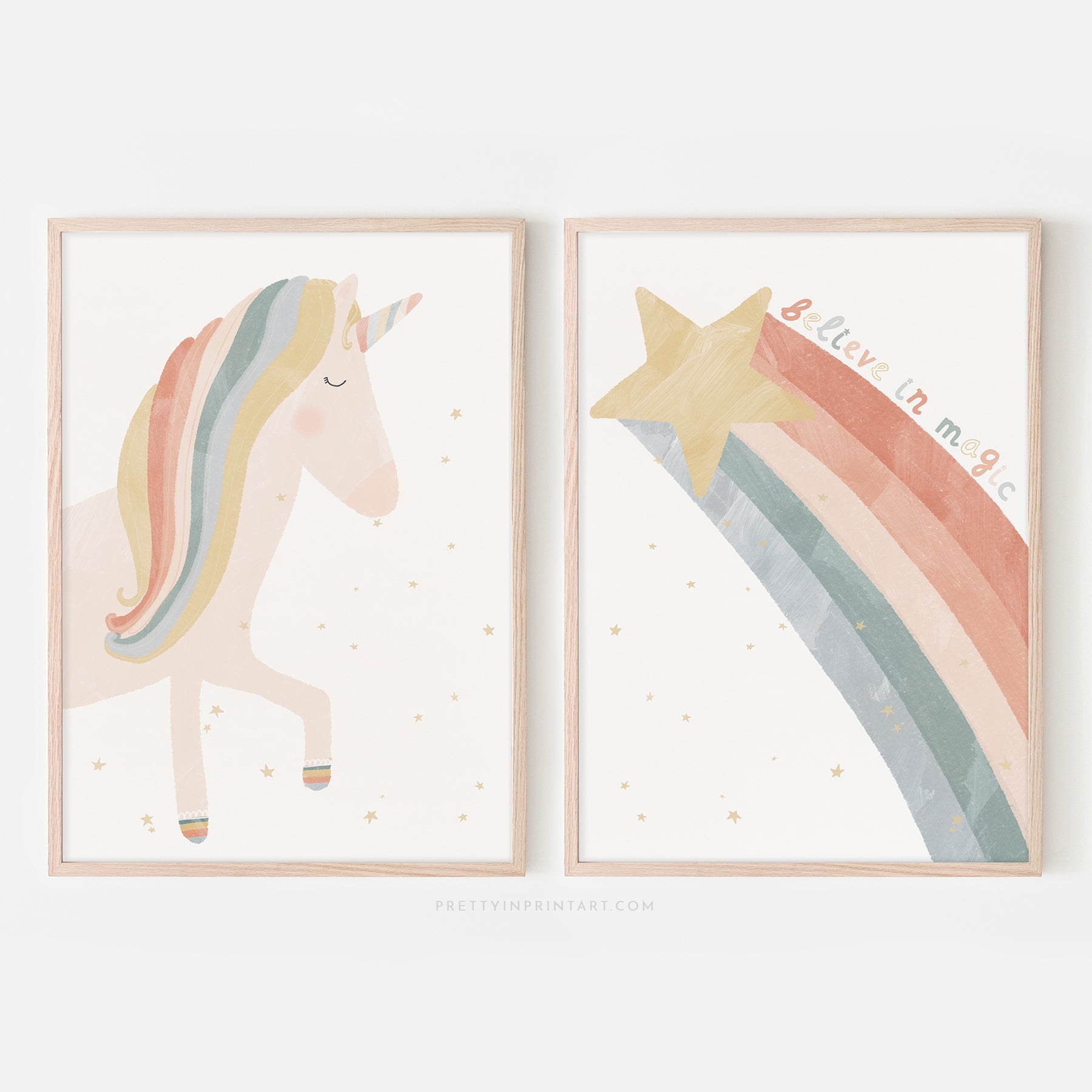 Unicorn Print - Believe in Magic | Framed Print