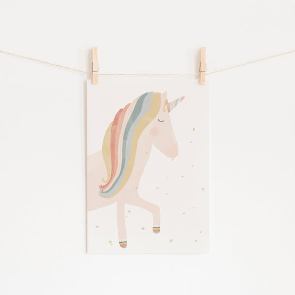 Unicorn Print - Believe in Magic |  Unframed