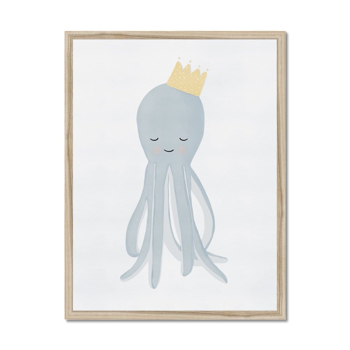 Octopus - Crown | Framed Print
