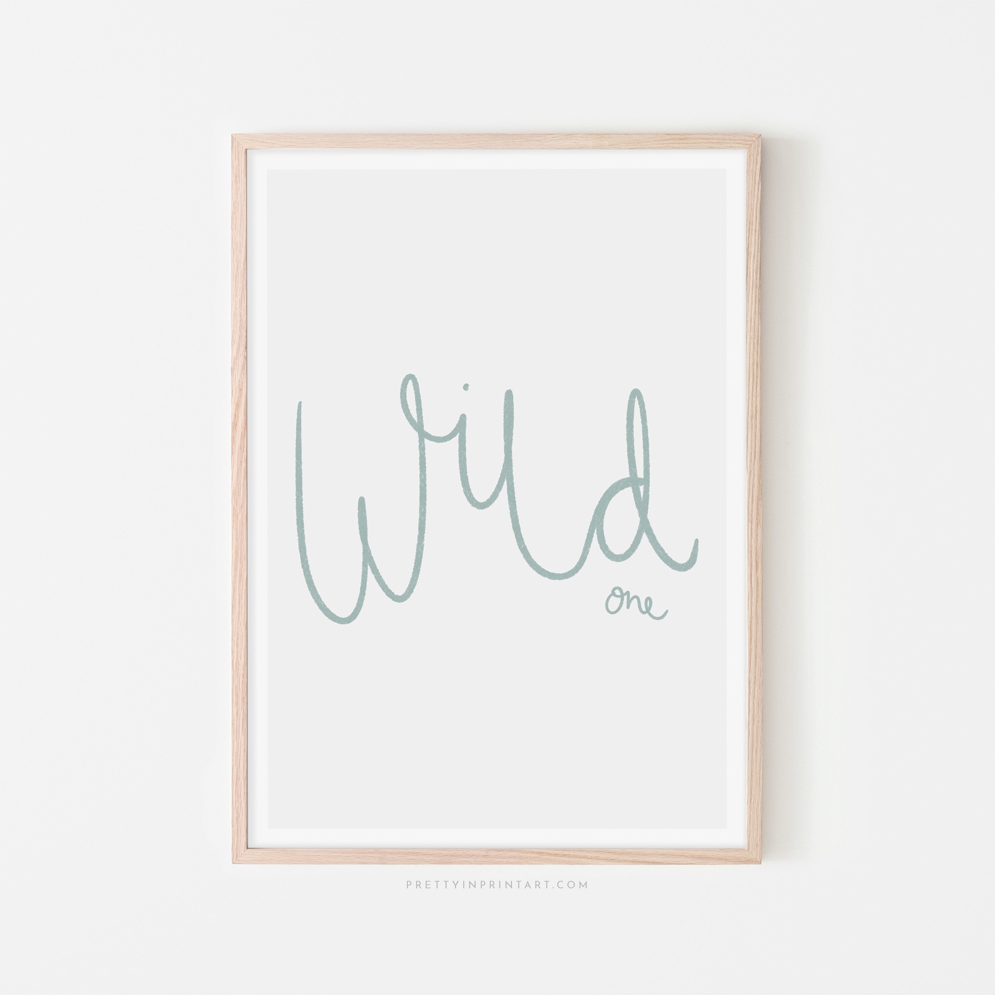 Wild One - Light Blue | Framed Print