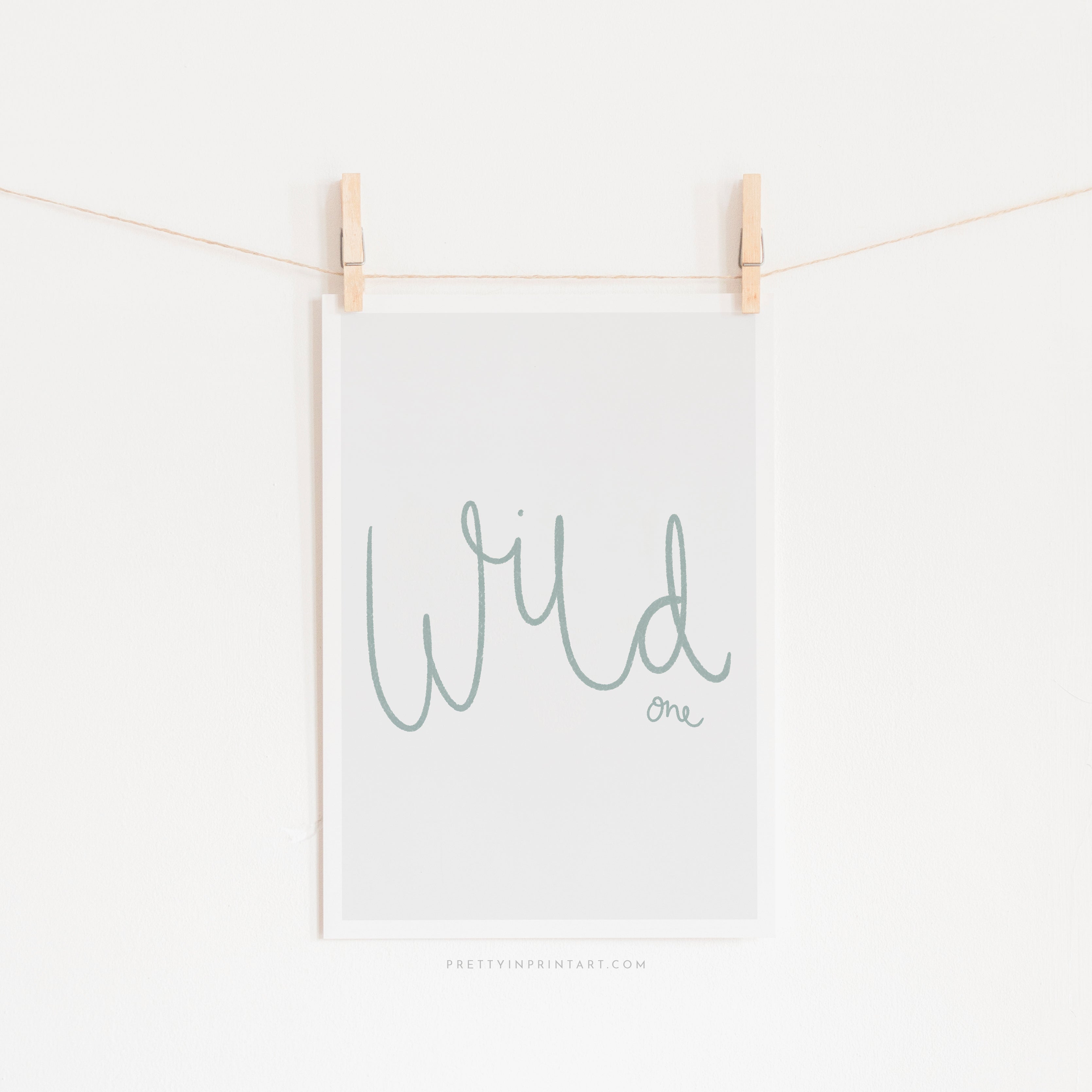 Wild One - Light Blue | Unframed
