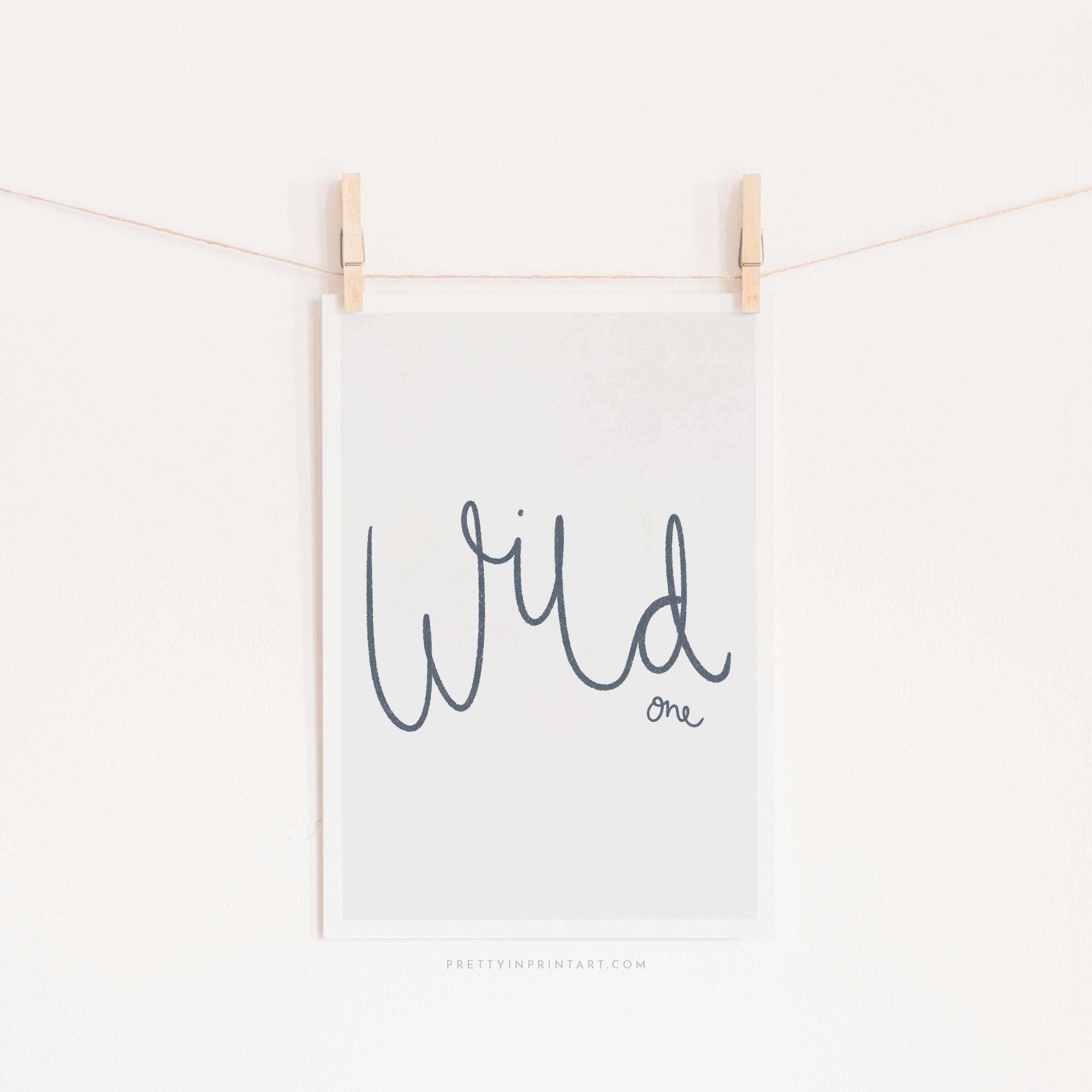 Wild One - Navy | Unframed