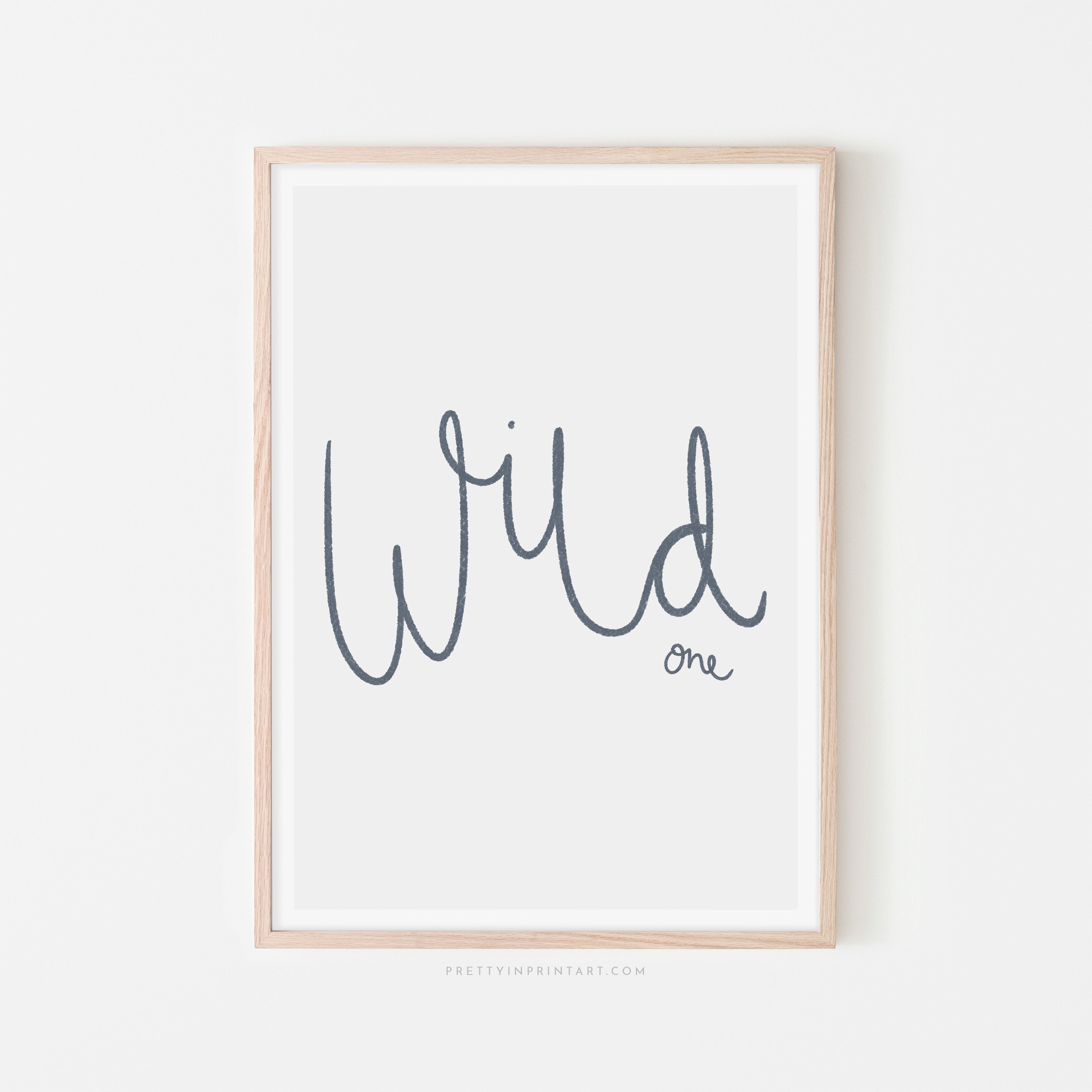 Wild One - Navy | Framed Print