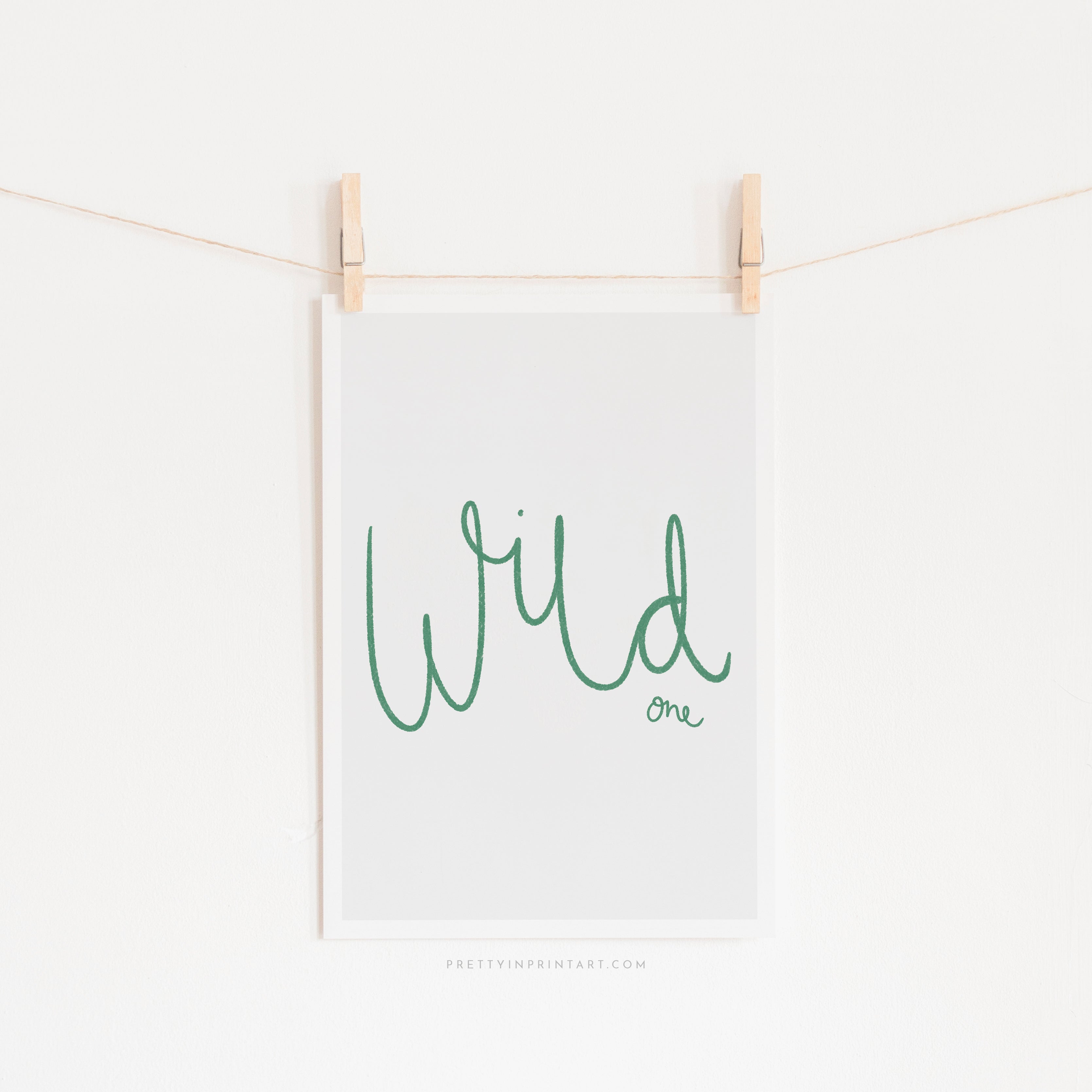 Wild One - Bright Green | Unframed
