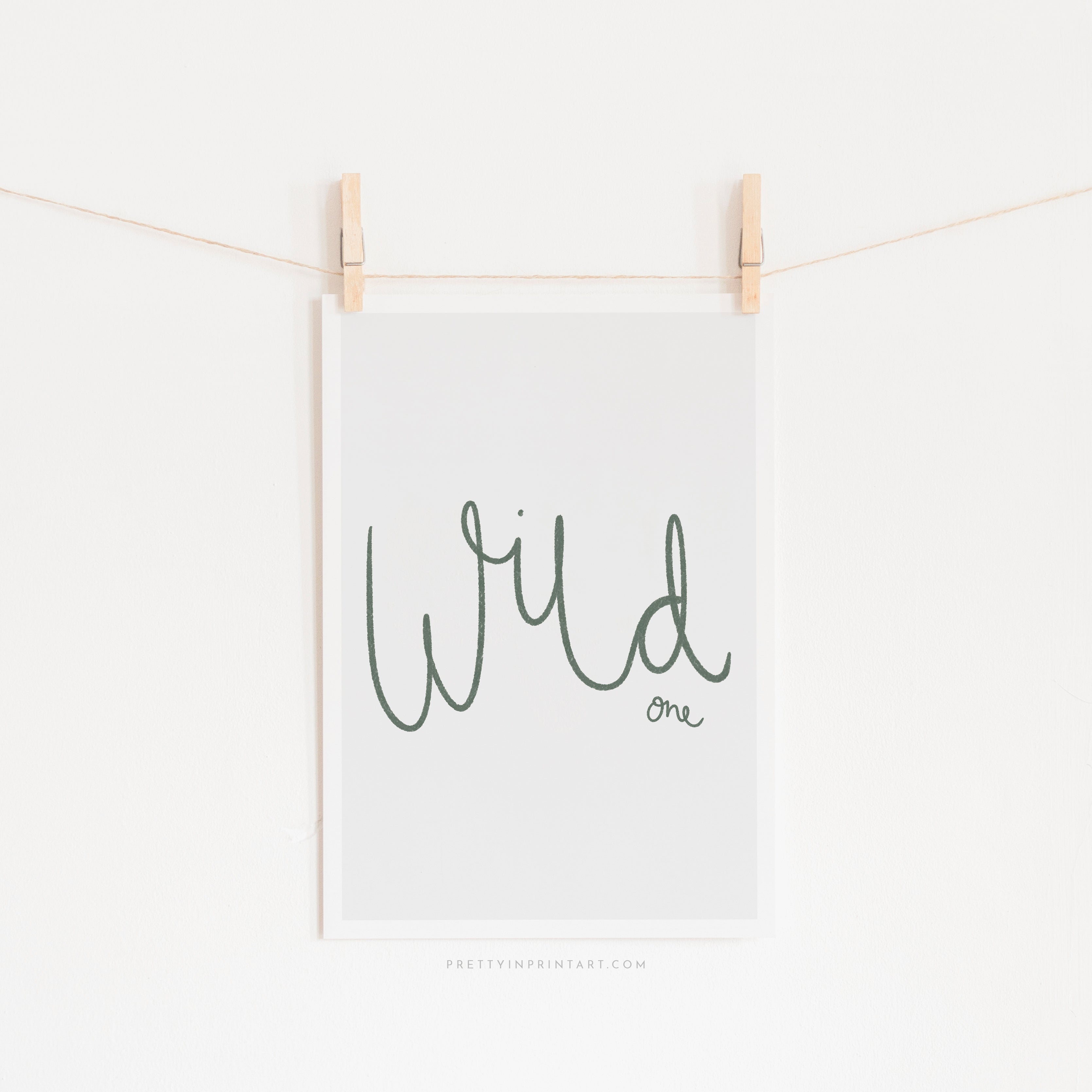 Wild One - Forest Green | Unframed