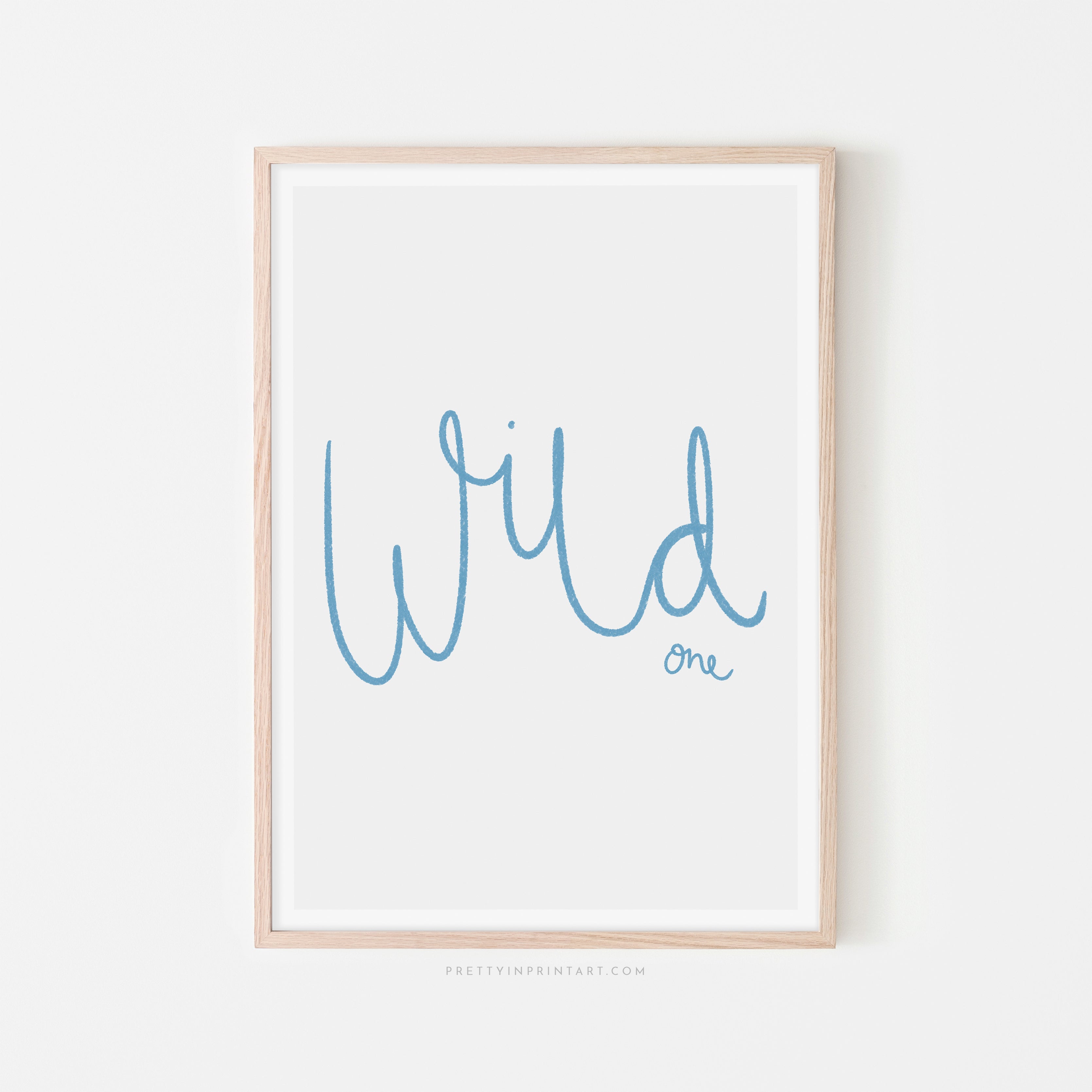 Wild One - Marine Blue | Framed Print