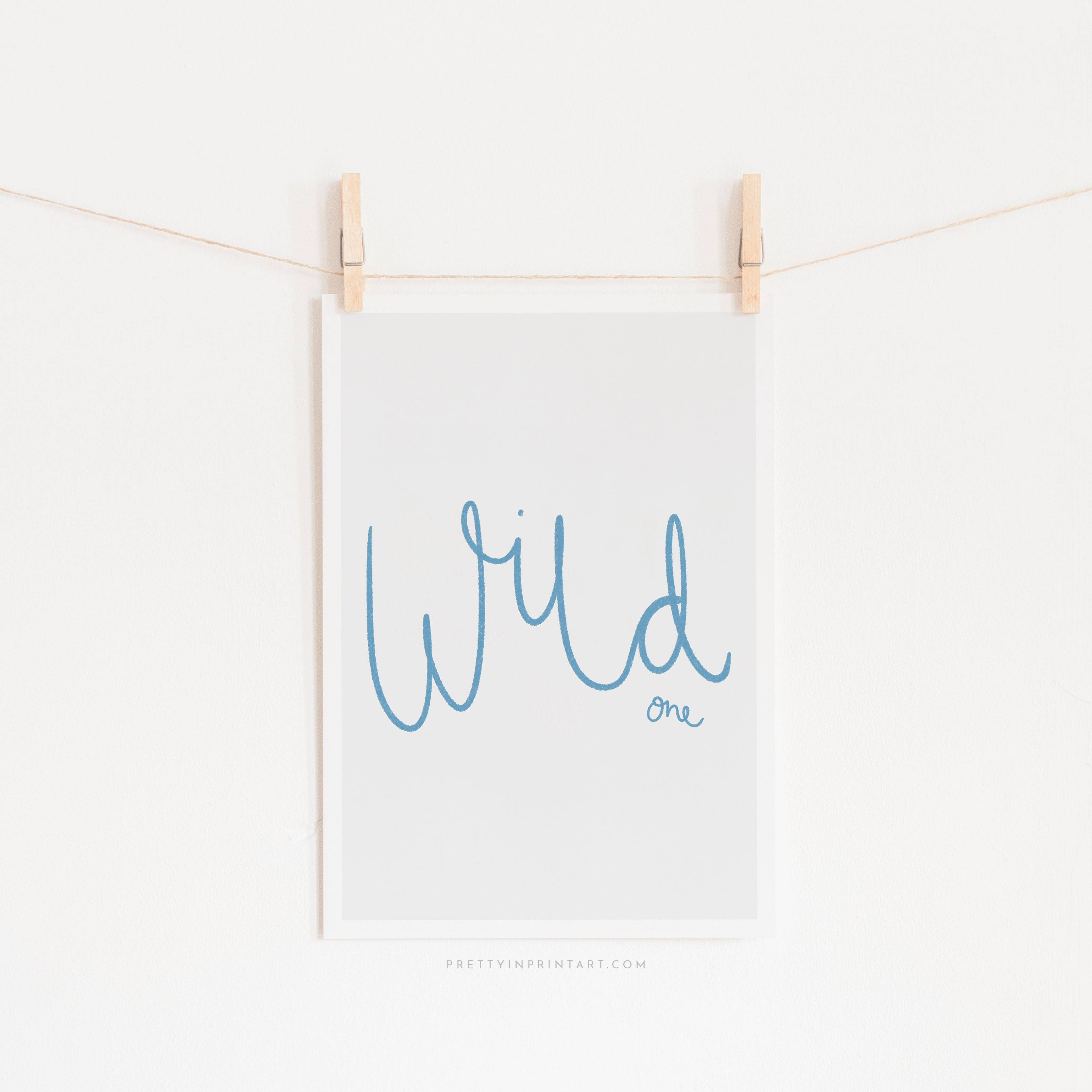 Wild One - Marine Blue |  Unframed