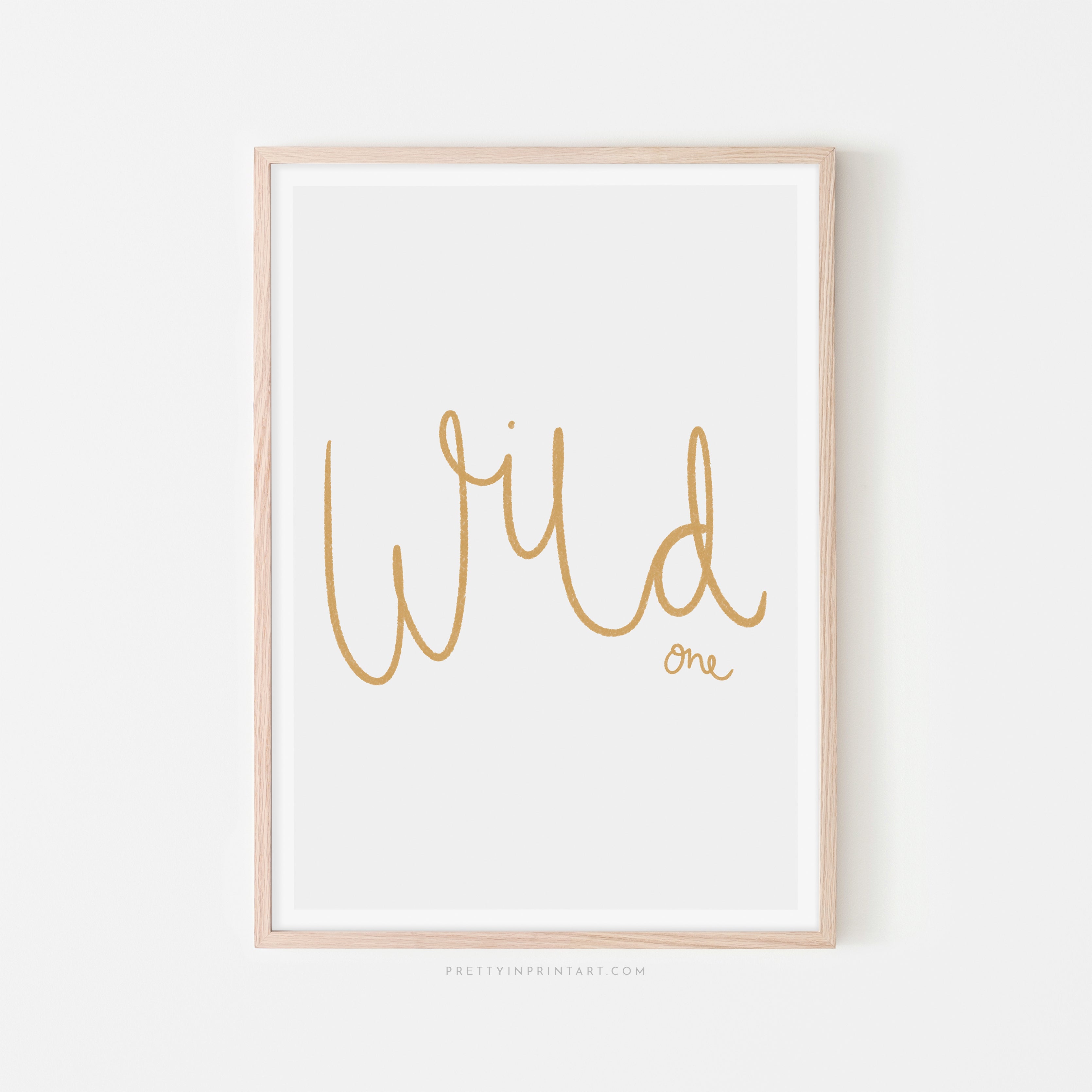 Wild One - Ochre | Framed Print