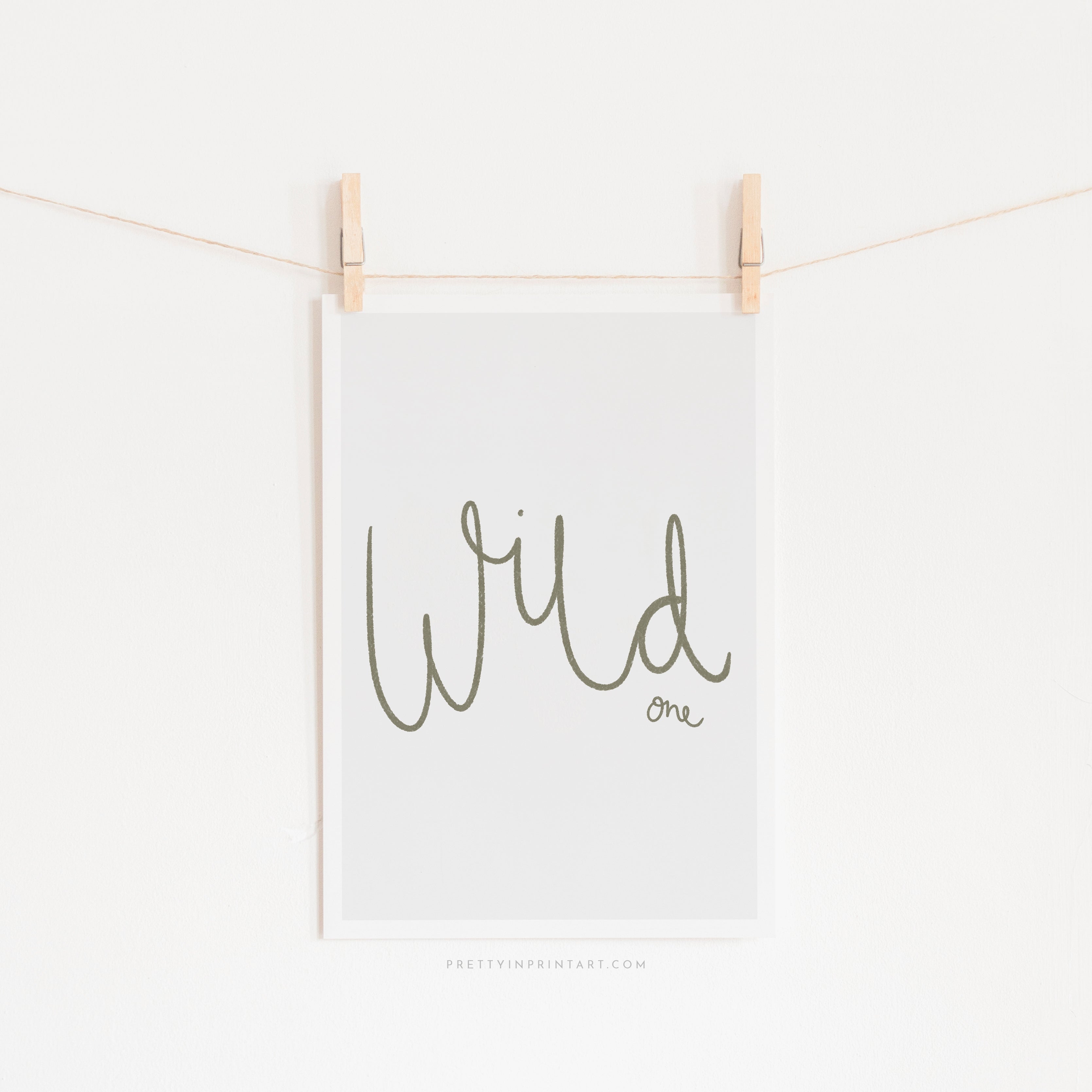 Wild One - Olive Green | Unframed