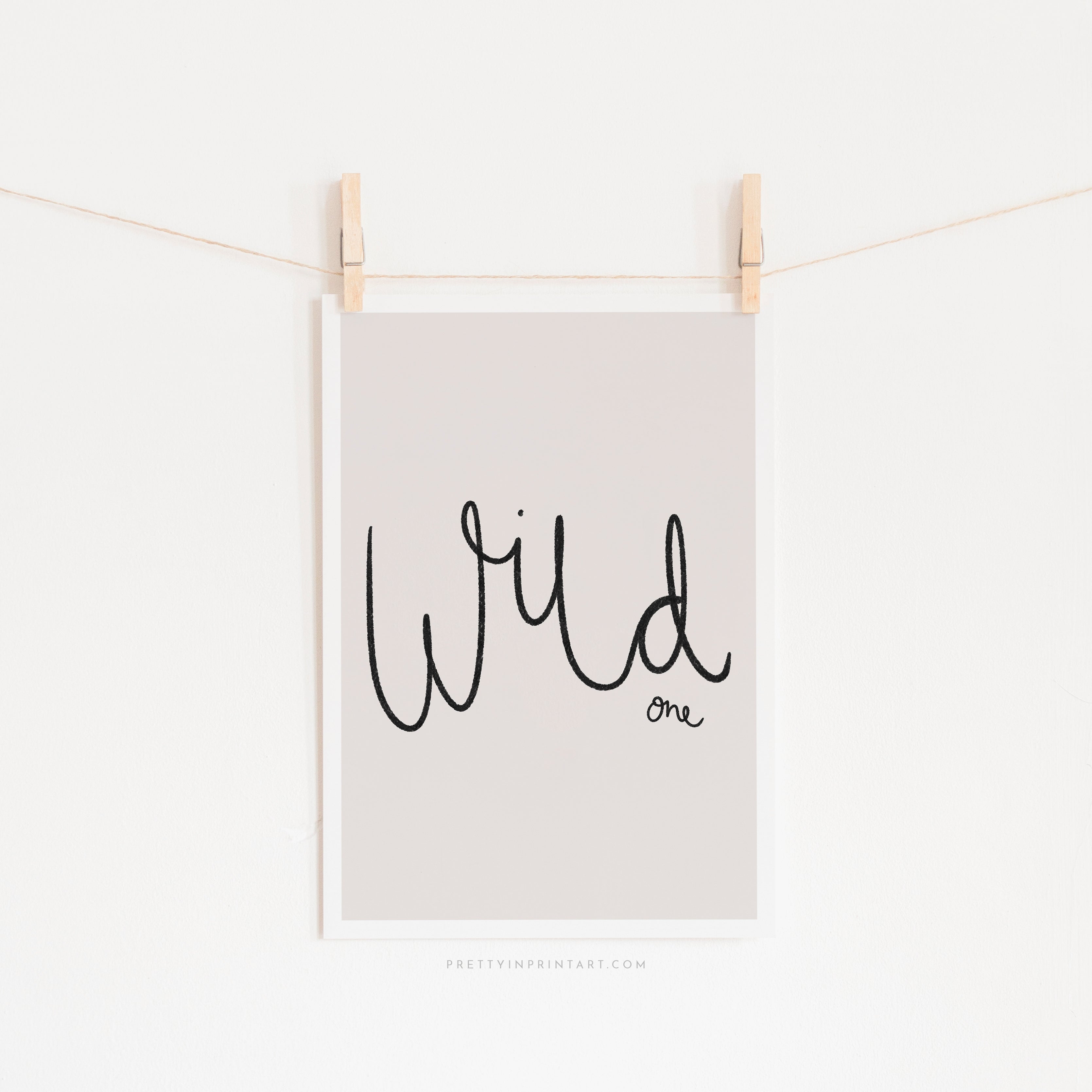 Wild One - Typography | Unframed