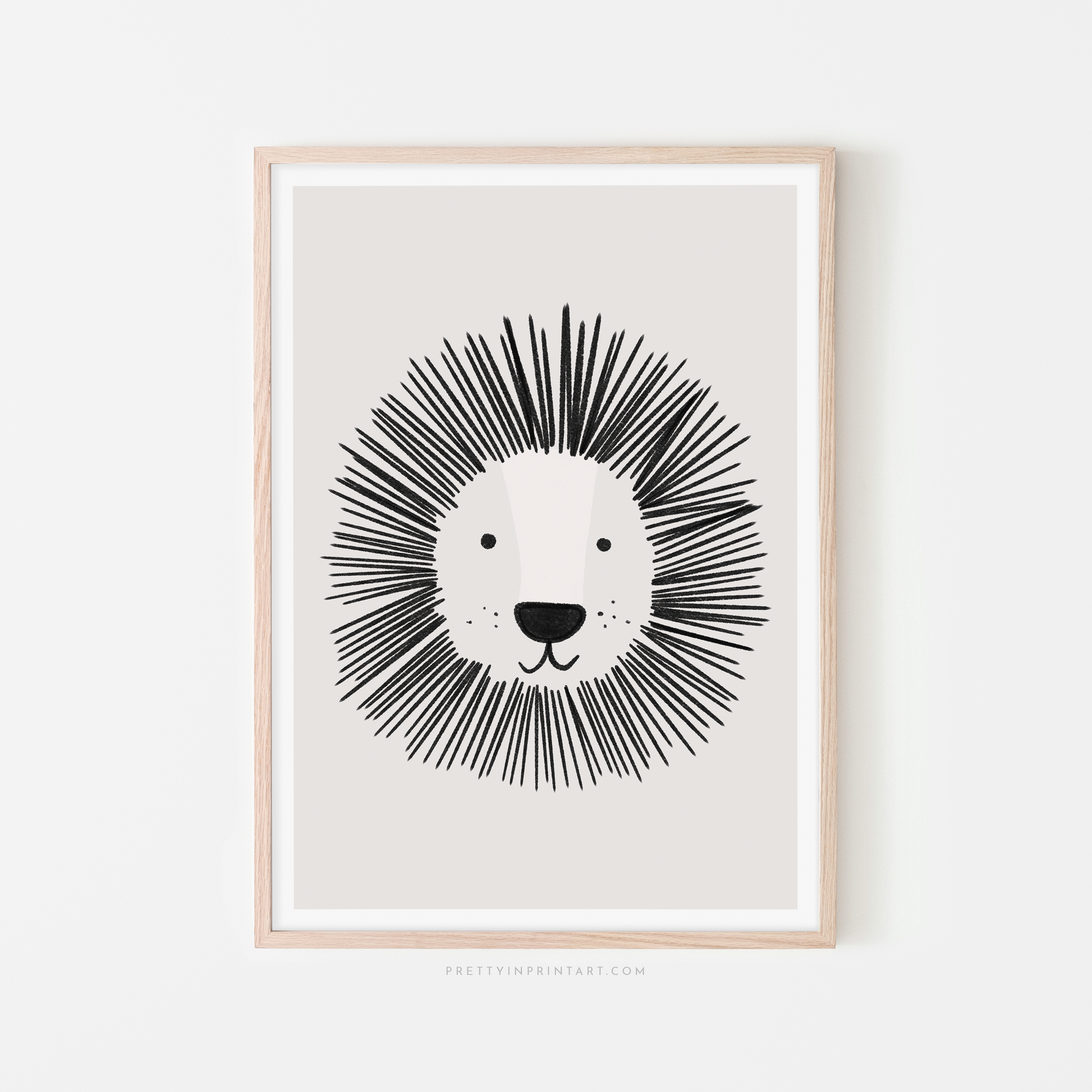 Lion - Gender Neutral Nursery | Framed Print