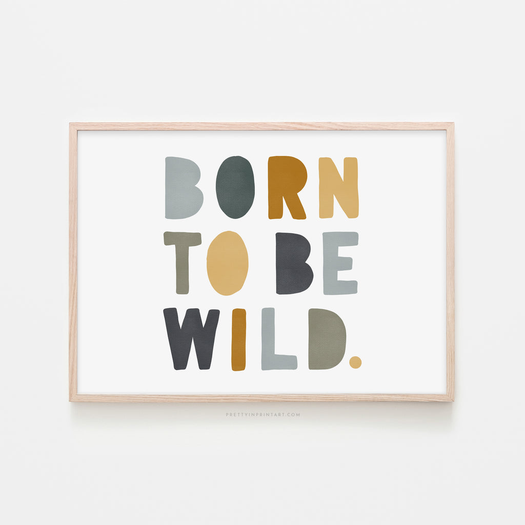 Born to be wild nursery print shop