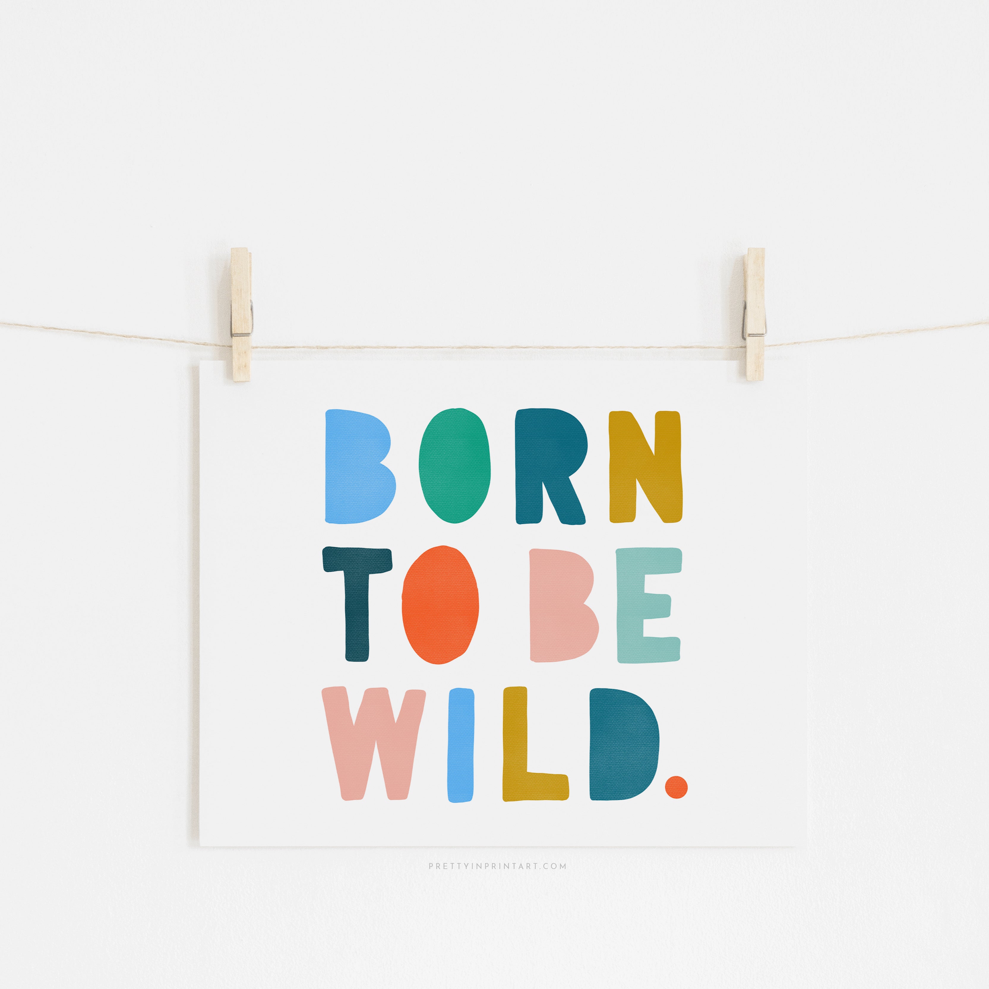 Born to be Wild Print - Brights Landscape | Unframed