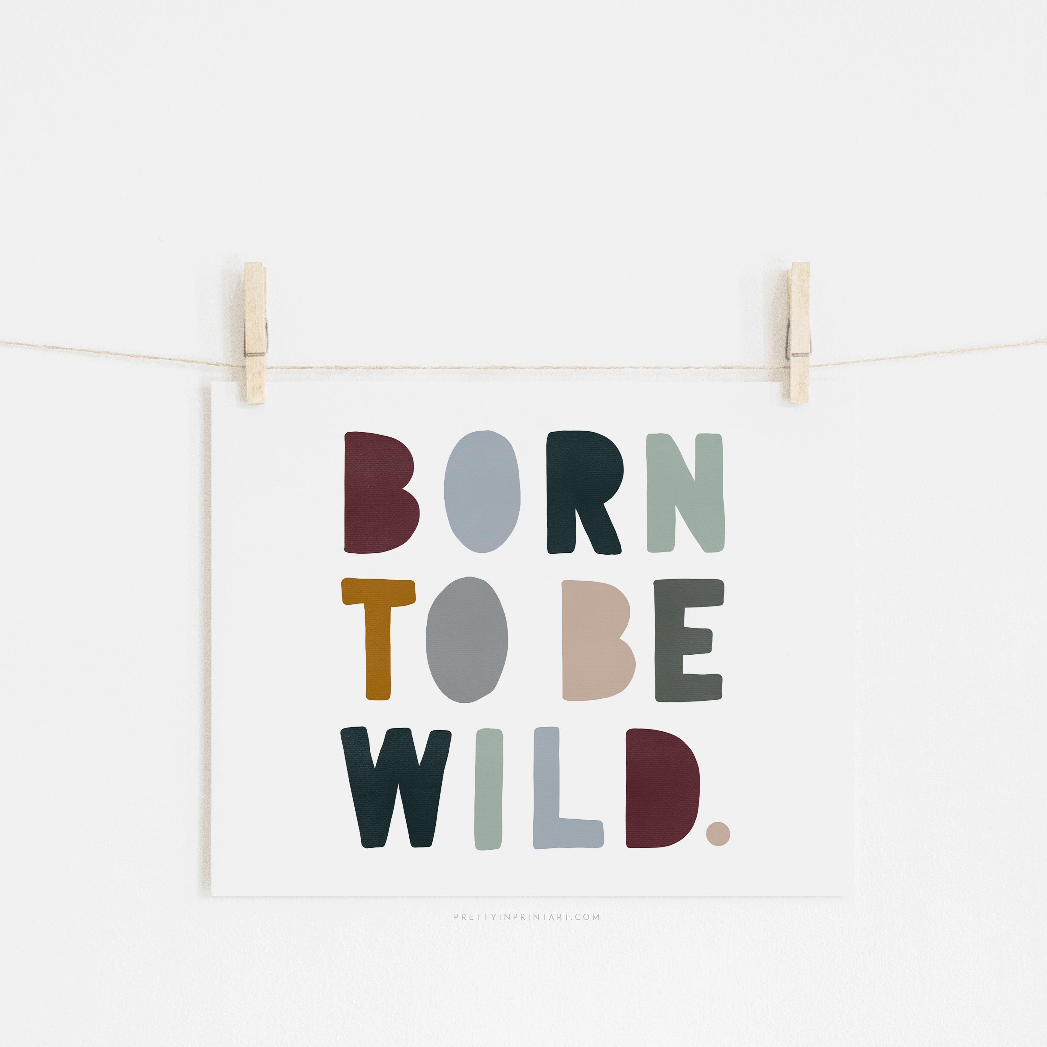 Born to be Wild Print - Woodland Landscape | Unframed