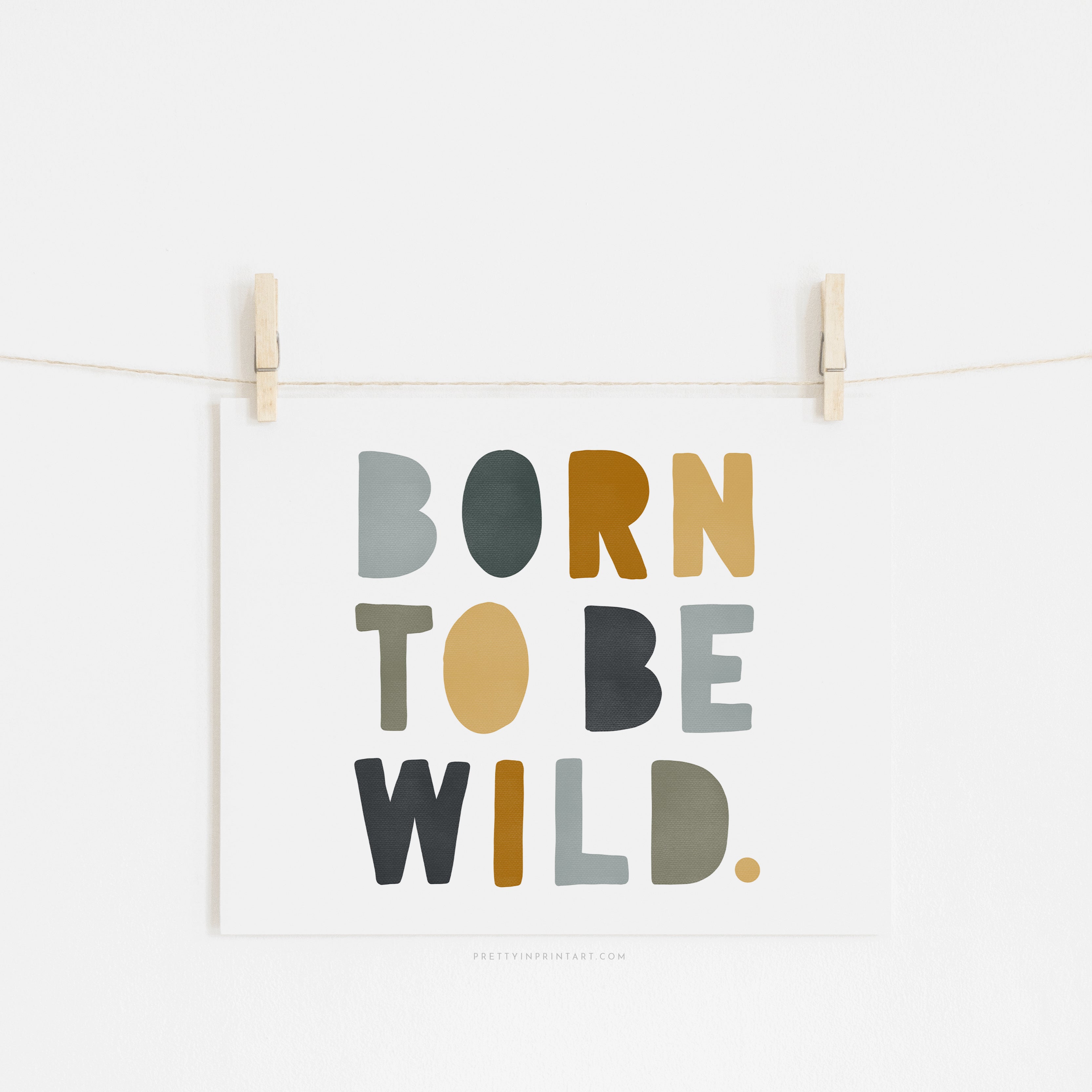 Born to be Wild Print - Jungle Landscape | Unframed
