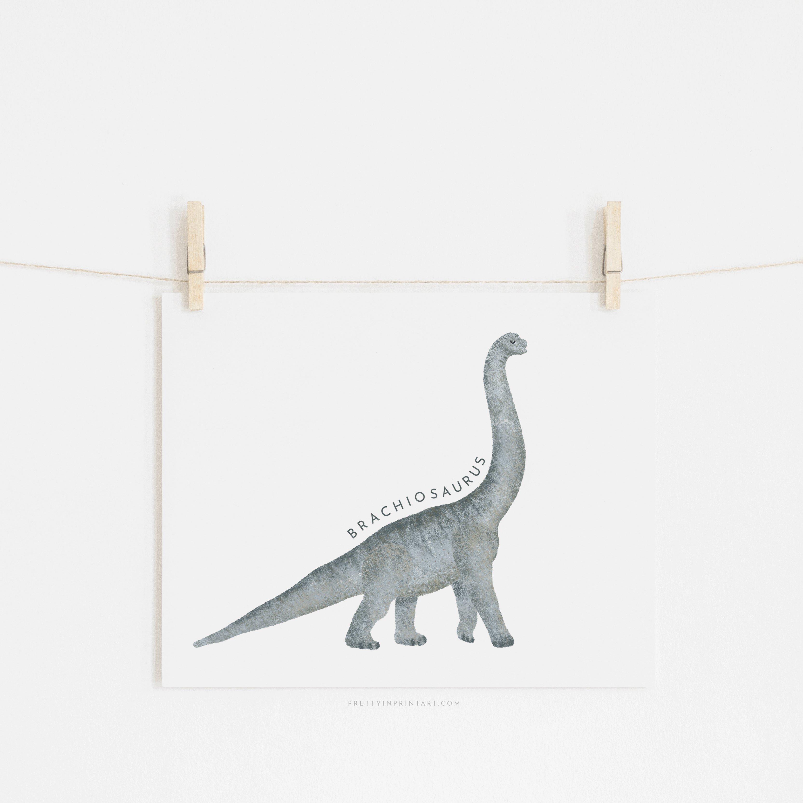 Dinosaur Art - Brachiosaurus | Unframed