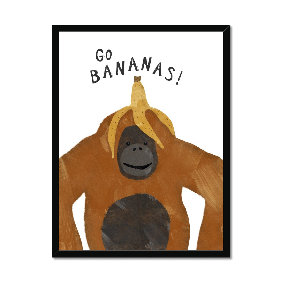 Go Bananas Orangutan Poster | Framed Print