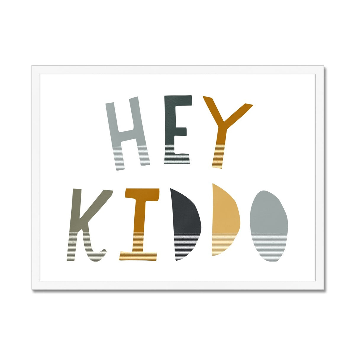 Hey Kiddo - Jungle (Landscape) | Framed Print
