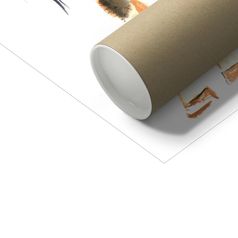 Hello Little One Giraffe - Flowers & Bees | Unframed