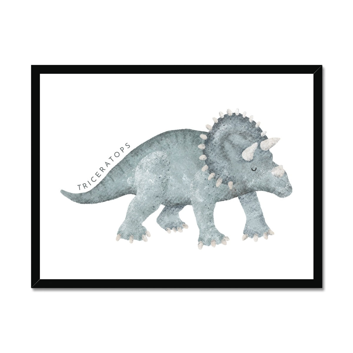 Dinosaur Art - Triceratops | Framed Print