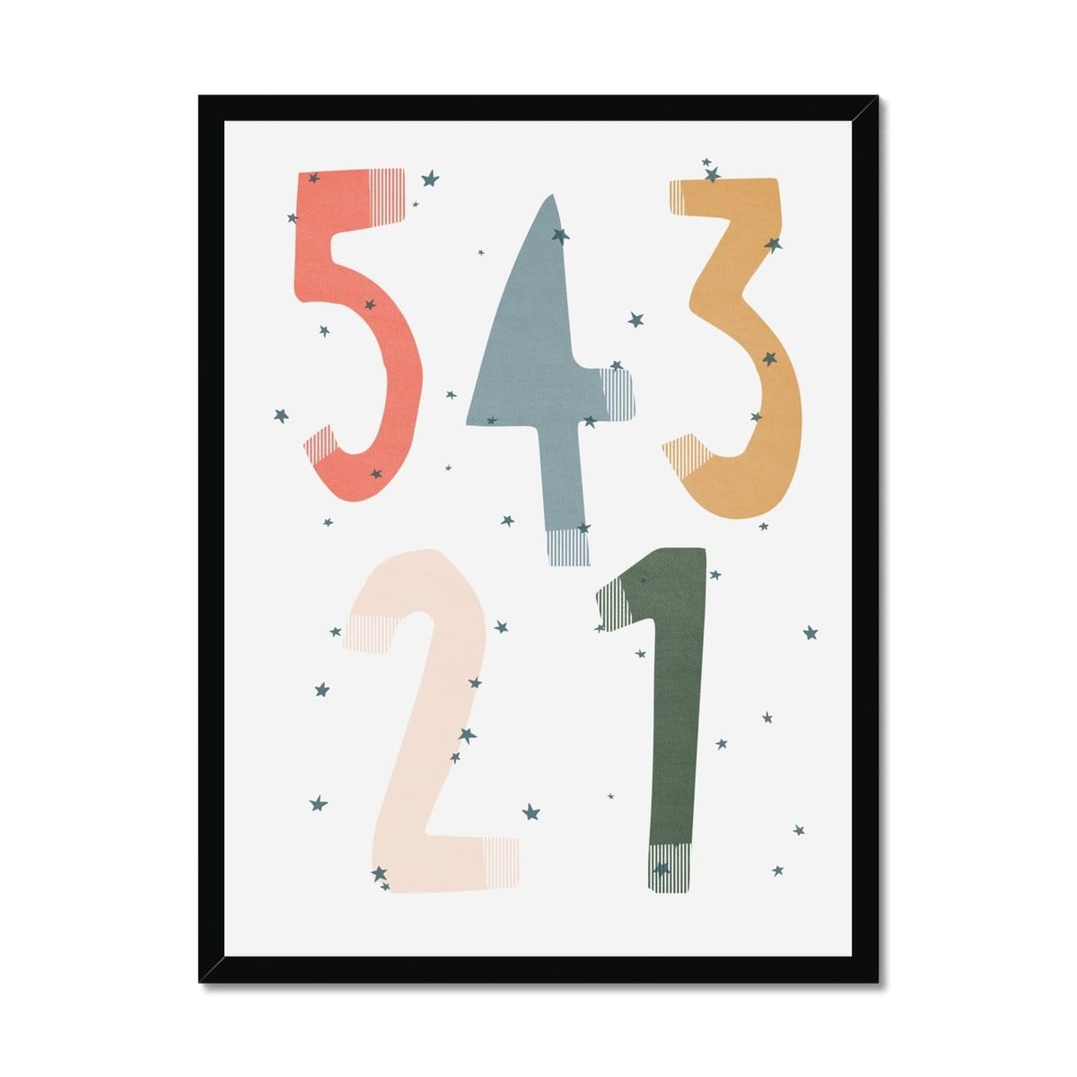 54321 Blast Off - Space Theme | Framed Print