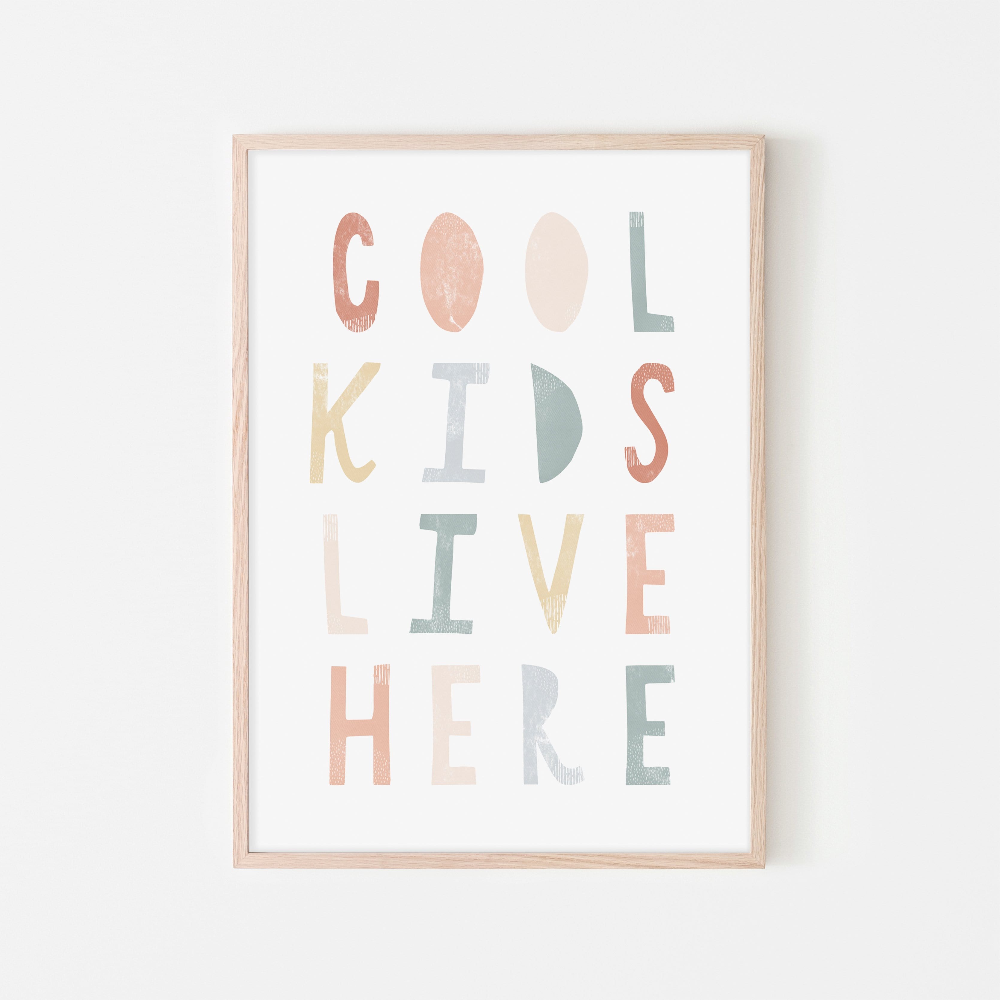 Cool Kids Live Here - Subtle | Framed Print