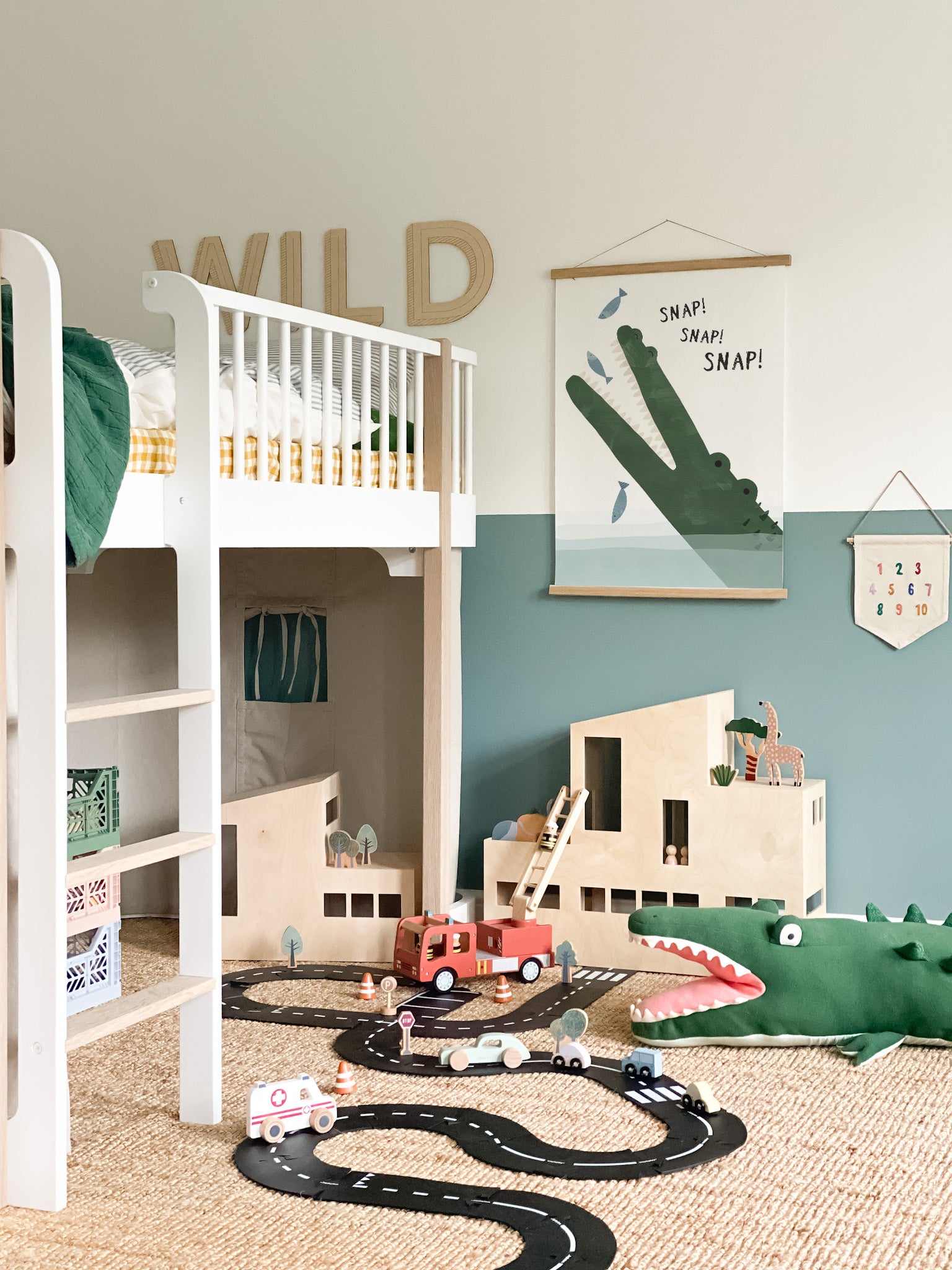 Crocodile & Fish | Unframed