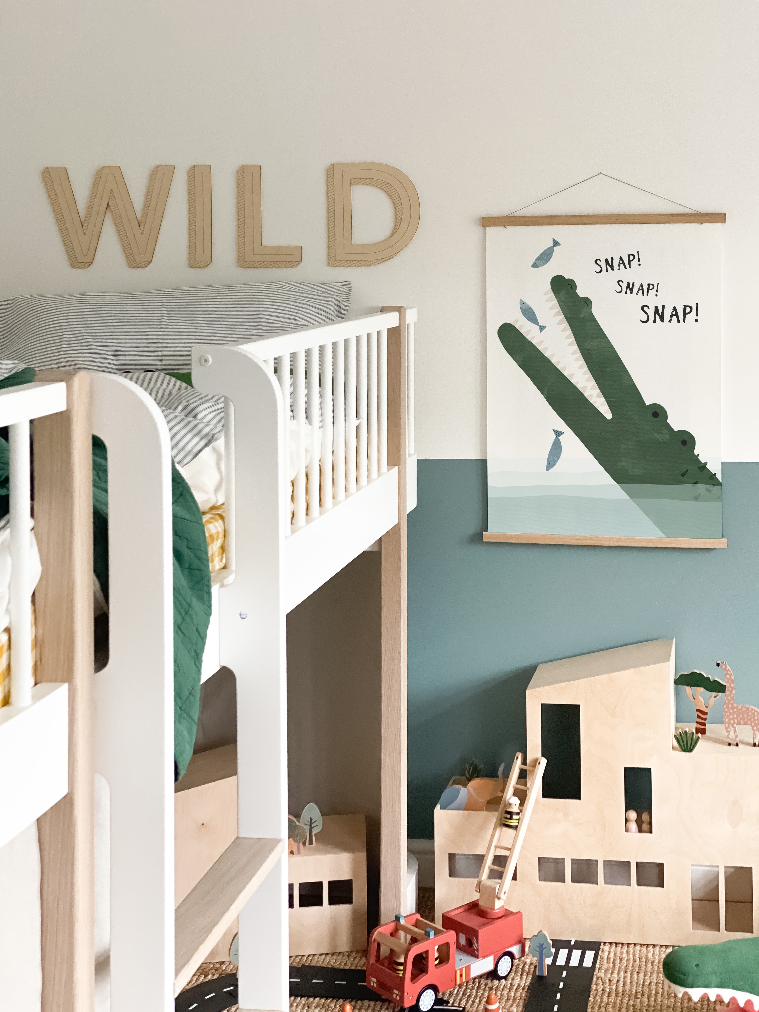 Crocodile & Fish | Unframed