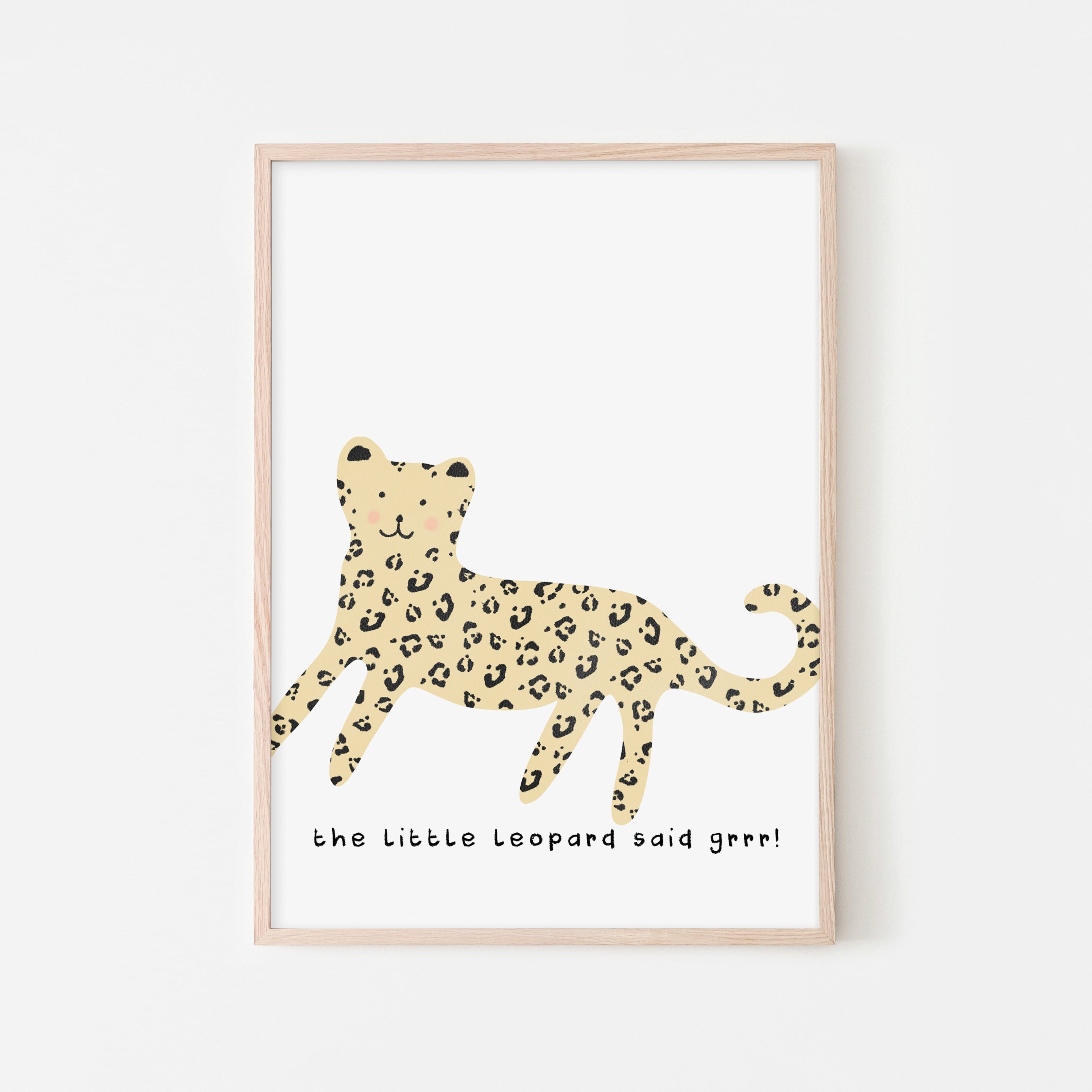 Little Leopard - Nursery Art | Framed Print