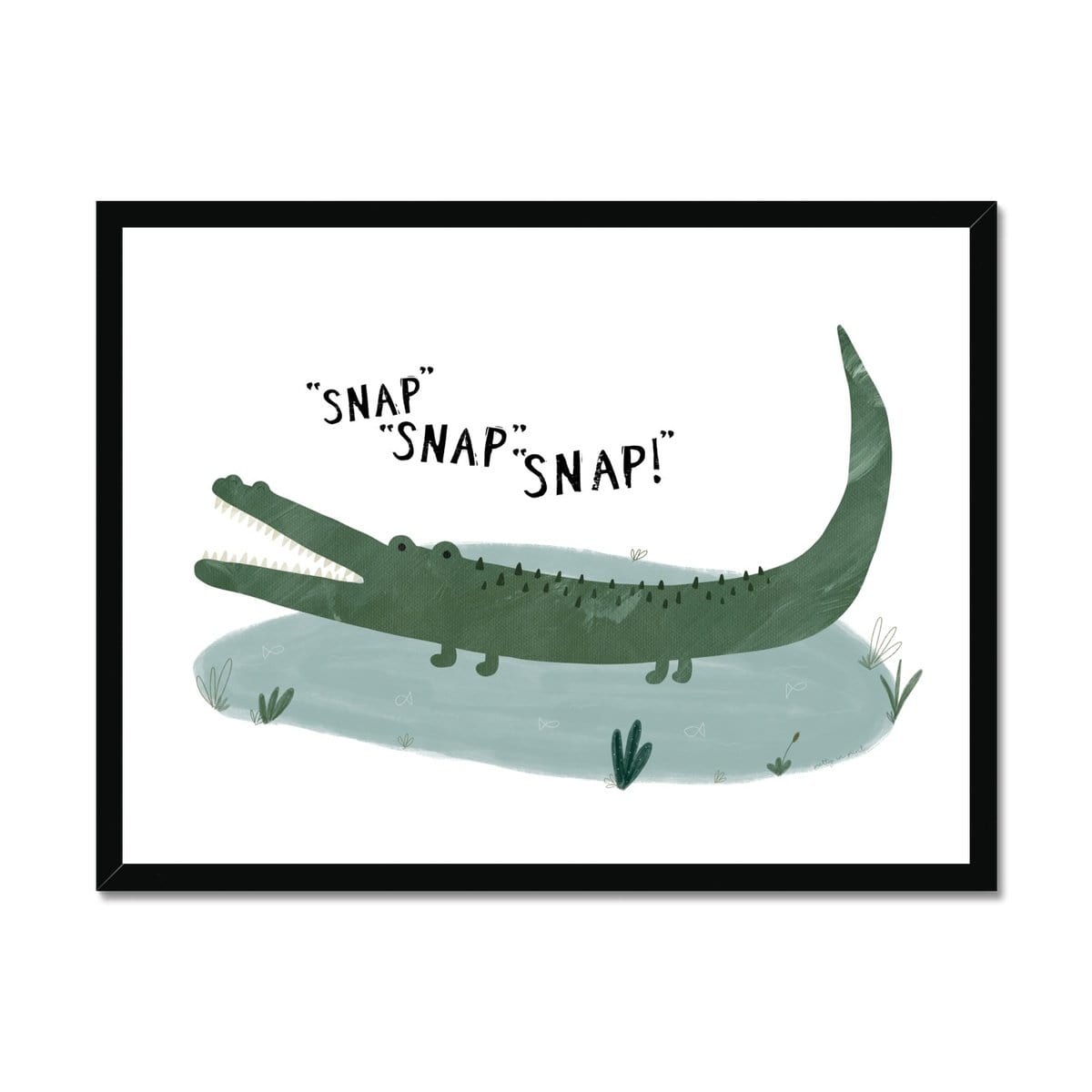 Crocodile - Snap, Snap, Snap! | Framed Print